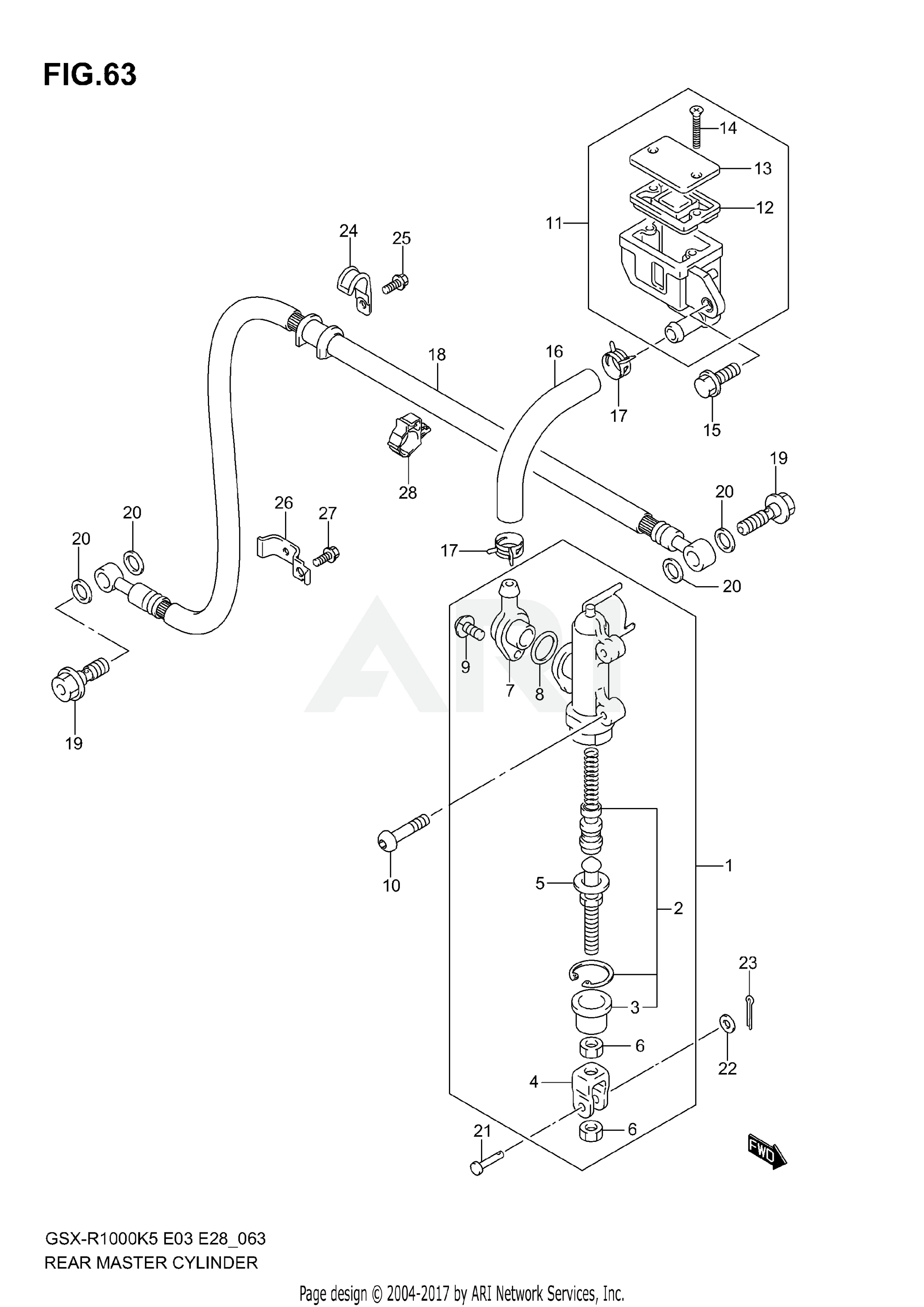 REAR MASTER CYLINDER