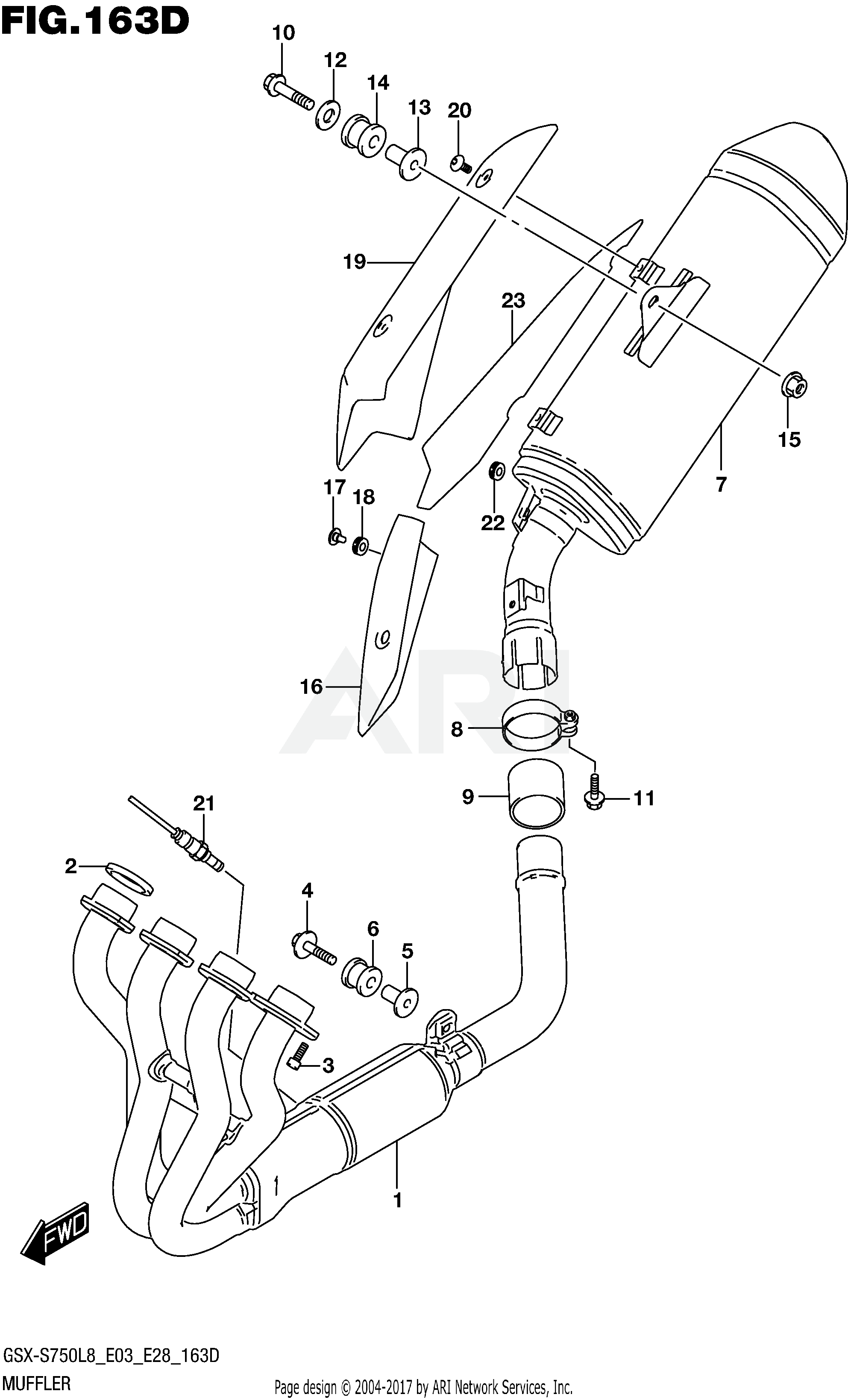 MUFFLER (GSX-S750ZL8 E33)