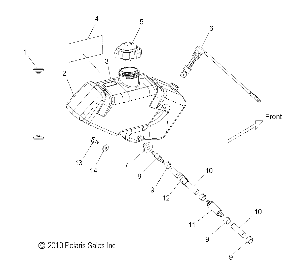 ENGINE, OIL BOTTLE ASM. - S12BF8GSA/GSL (49SNOWOILBOTTLE11800PRMK)