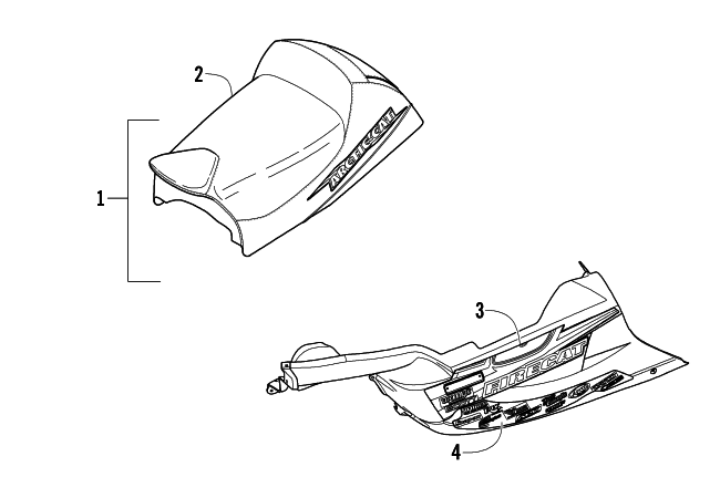 BELLY PAN AND SEAT ASSEMBLIES