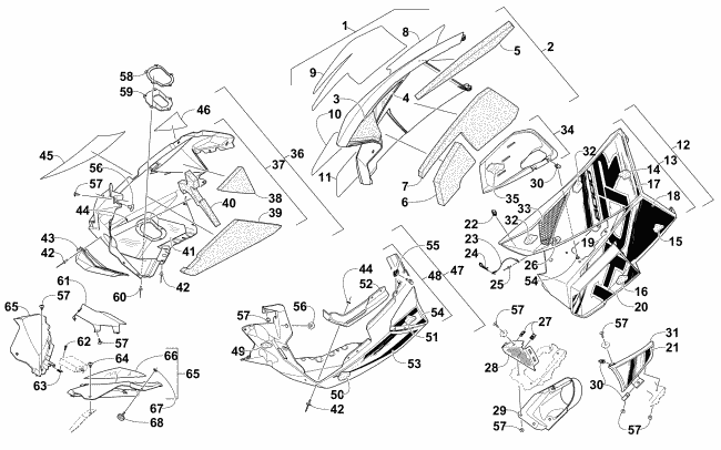 SKID PLATE AND SIDE PANEL ASSEMBLY