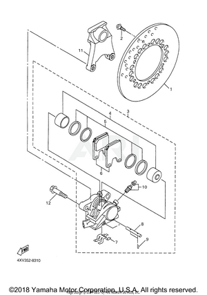 REAR BRAKE CALIPER