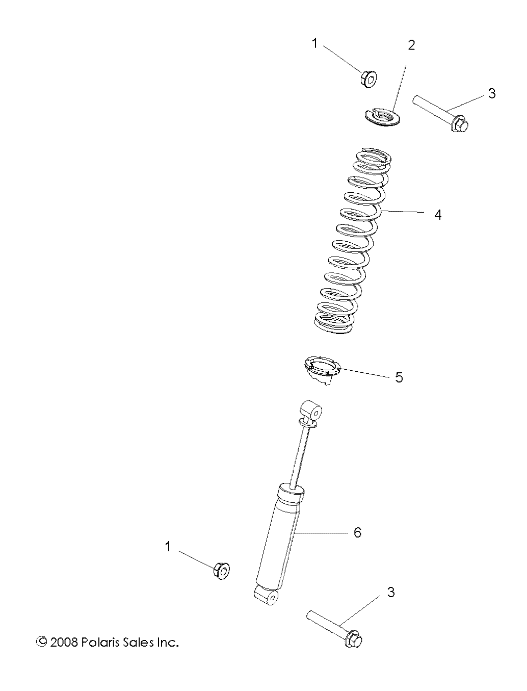 SUSPENSION, FRONT SHOCK - R13TH90DG (49RGRSHOCKMTG097004X4)