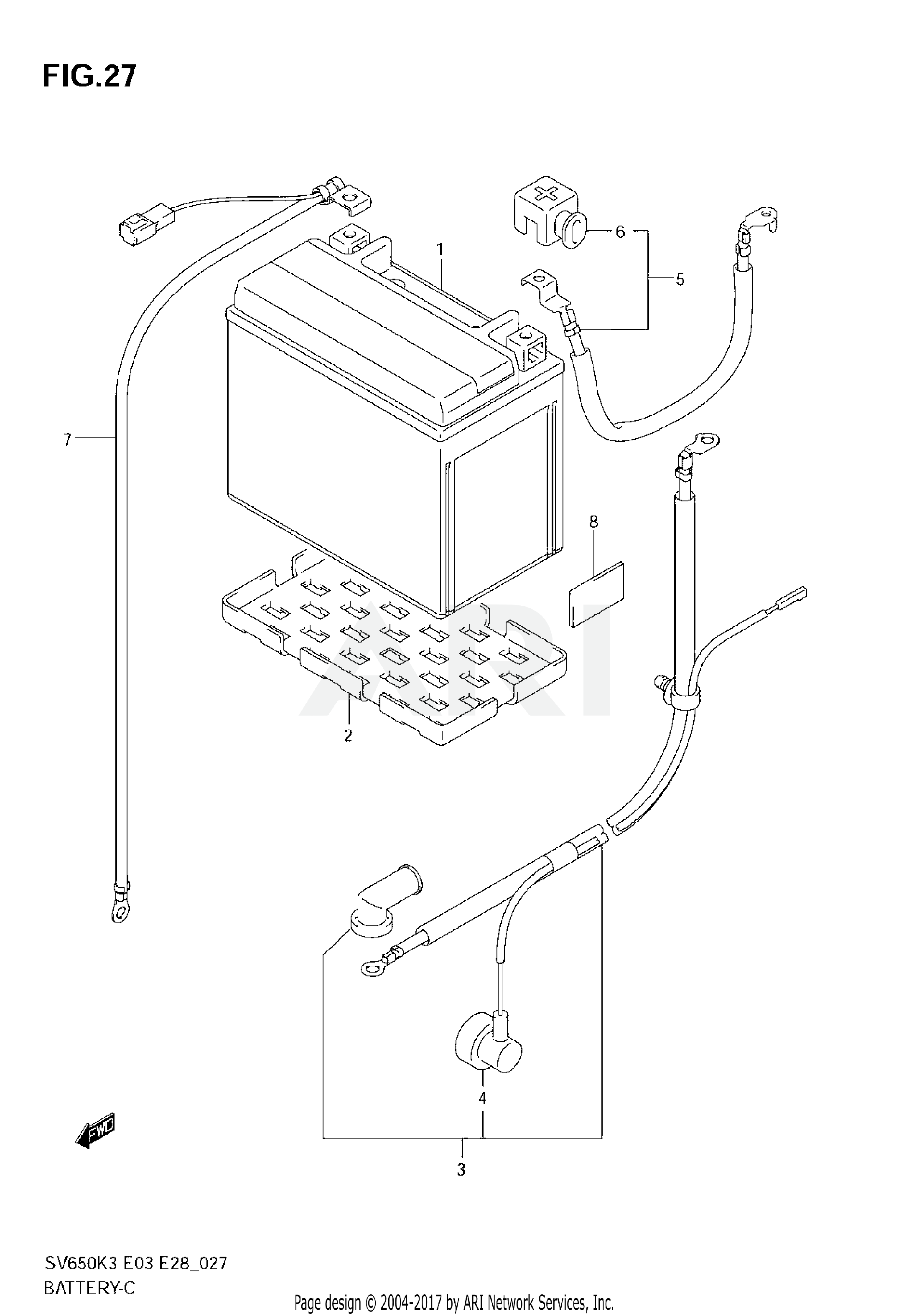 BATTERY (SV650/SV650S)