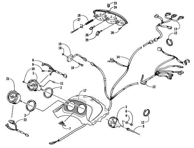 HEADLIGHT, INSTRUMENTS, AND WIRING ASSEMBLIES