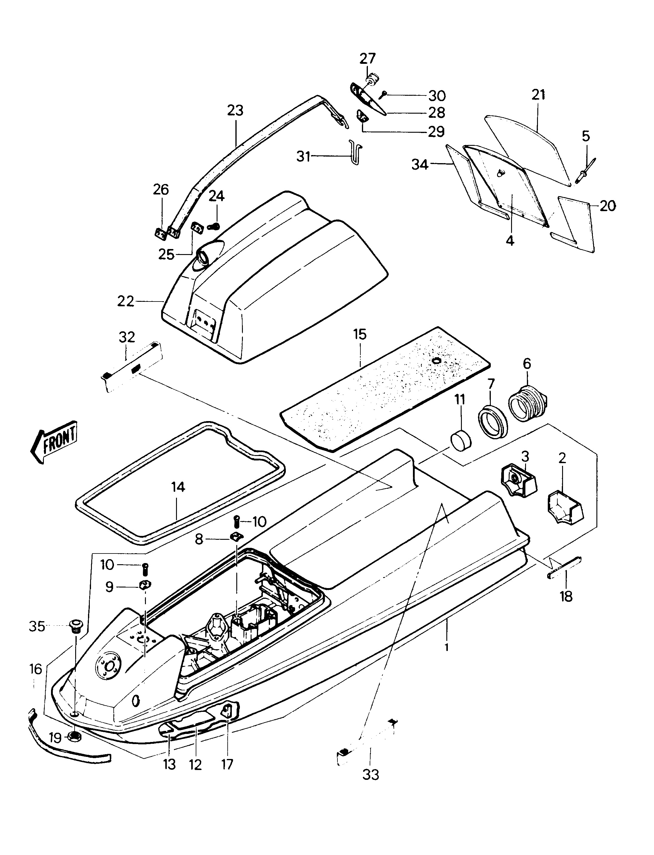 Hull/Engine Hood(JS440-A14)