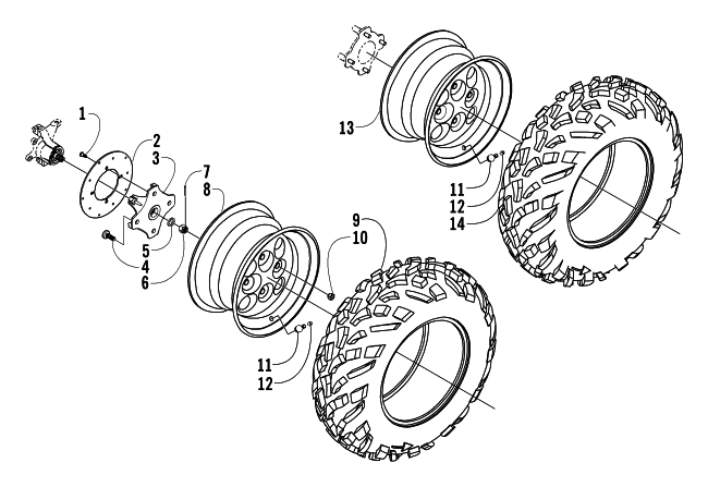 WHEEL AND TIRE ASSEMBLY