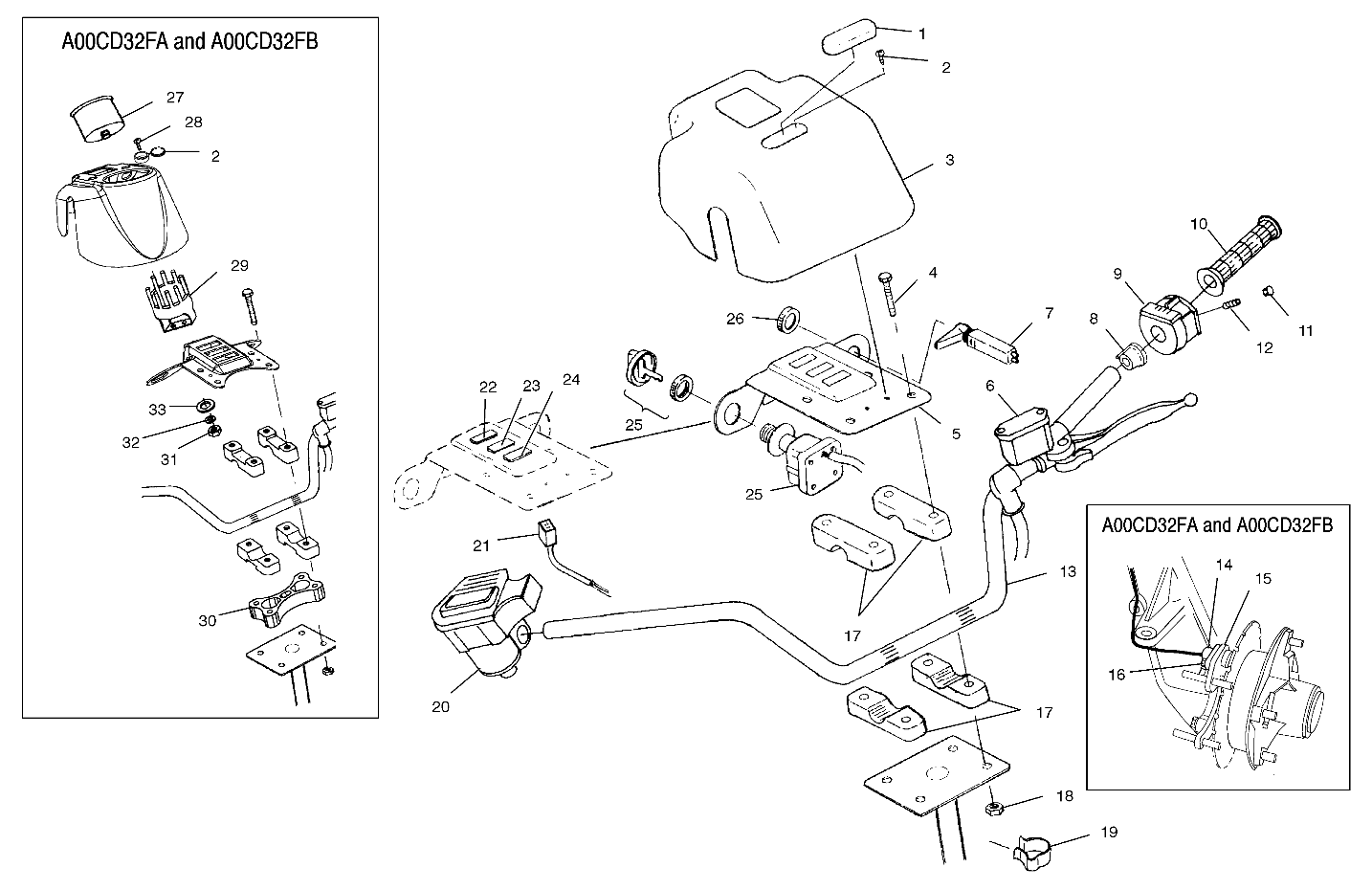 HANDLEBAR - A00CD32AA (4949404940B012)