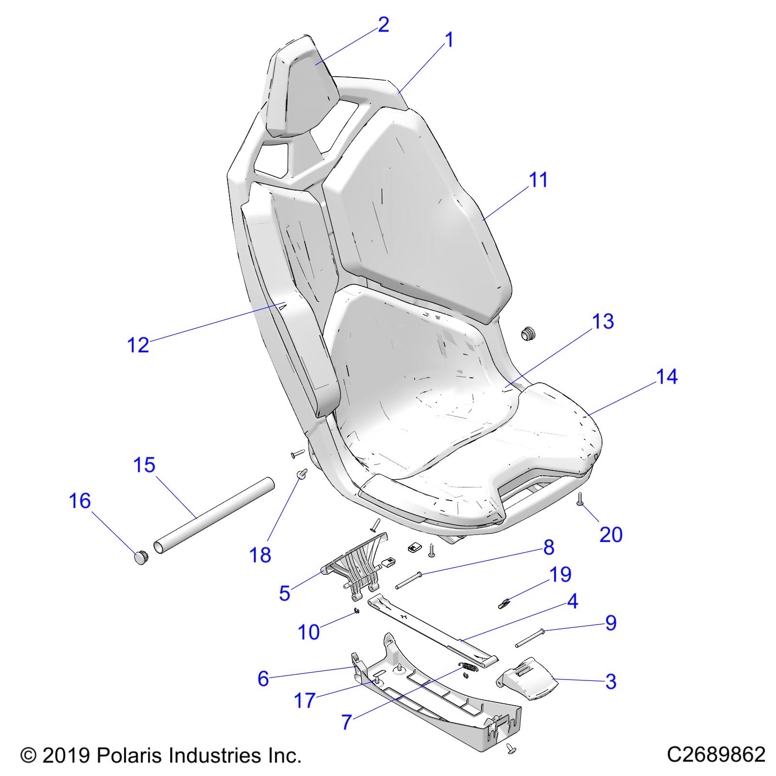 BODY, SEAT ASM.- Z20RAB92LR/D92LC/E92LT (C2689862)