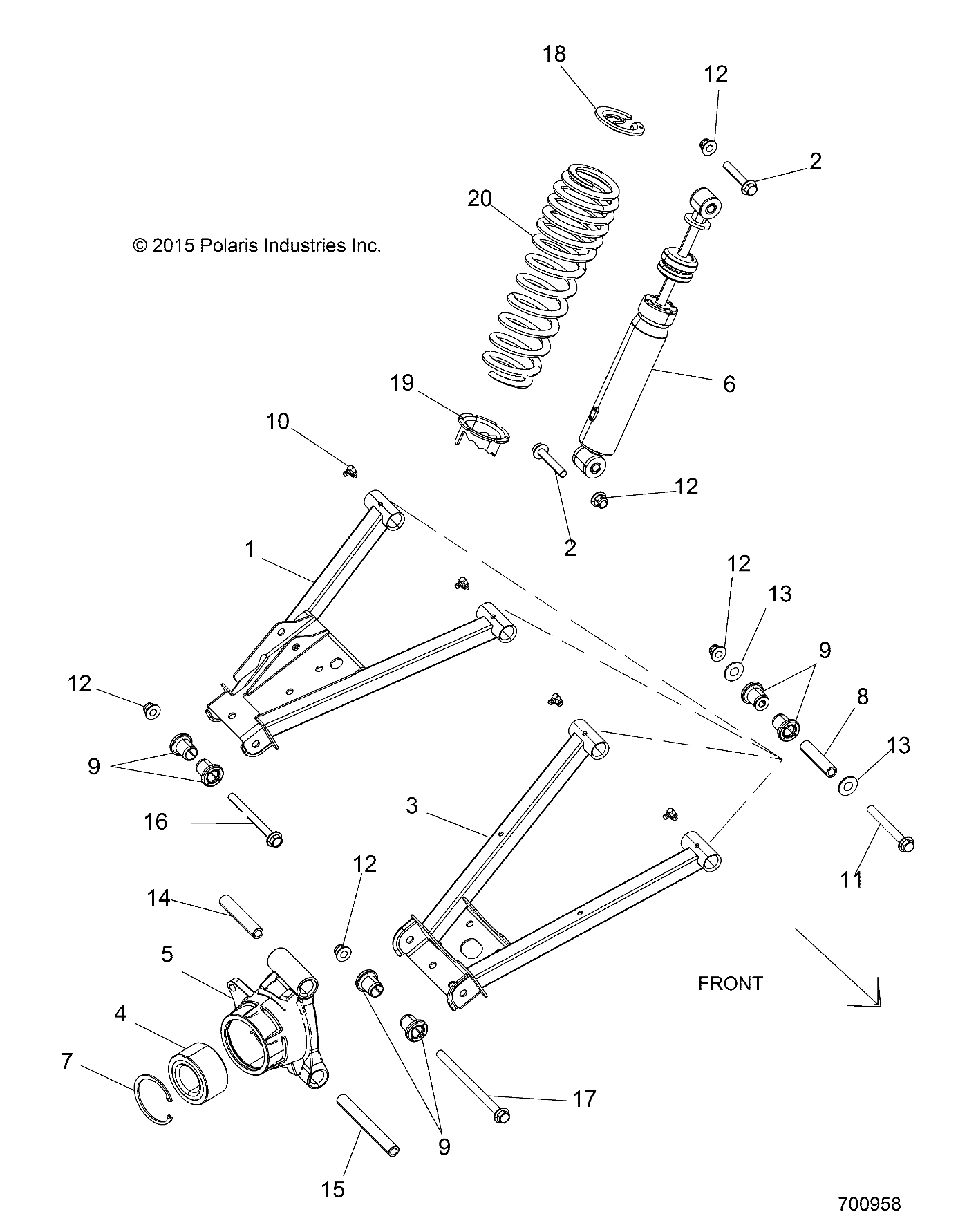 SUSPENSION, REAR - R20MAA50J7 (700958)