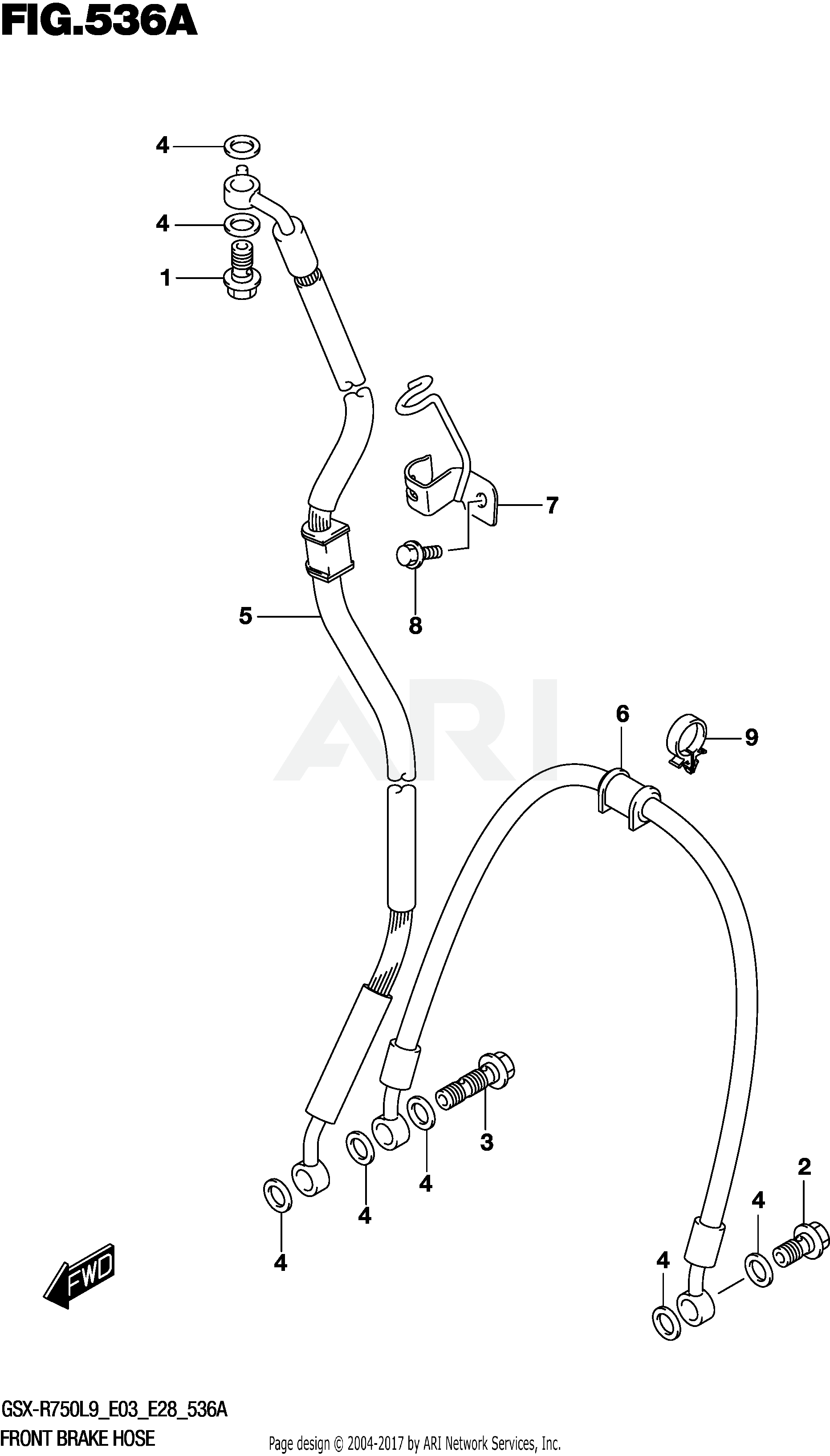 FRONT BRAKE HOSE