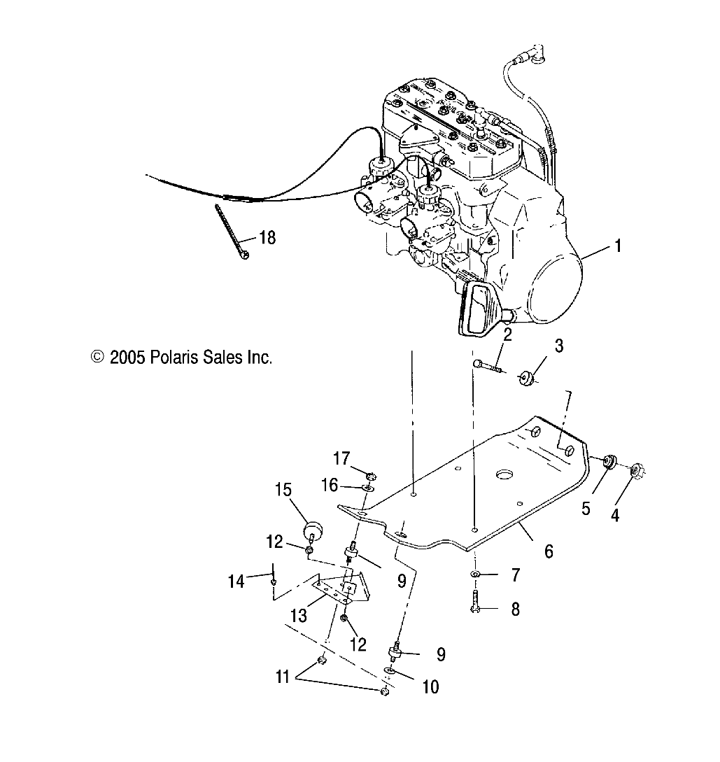 ENGINE MOUNTING - S06SU4BS (4997559755C05)