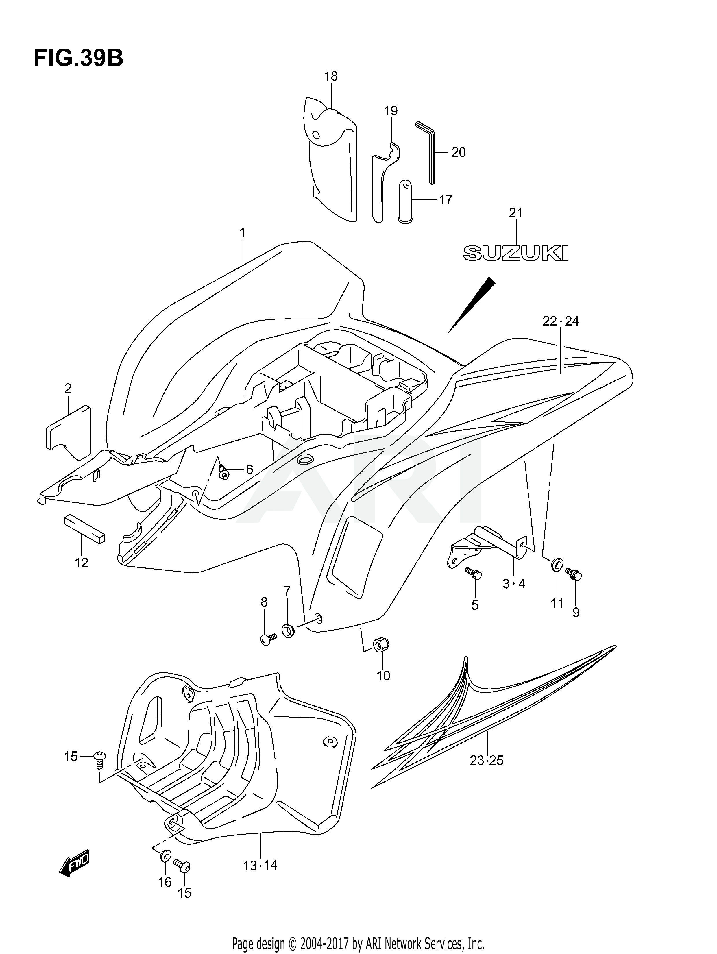 REAR FENDER (MODEL K7)