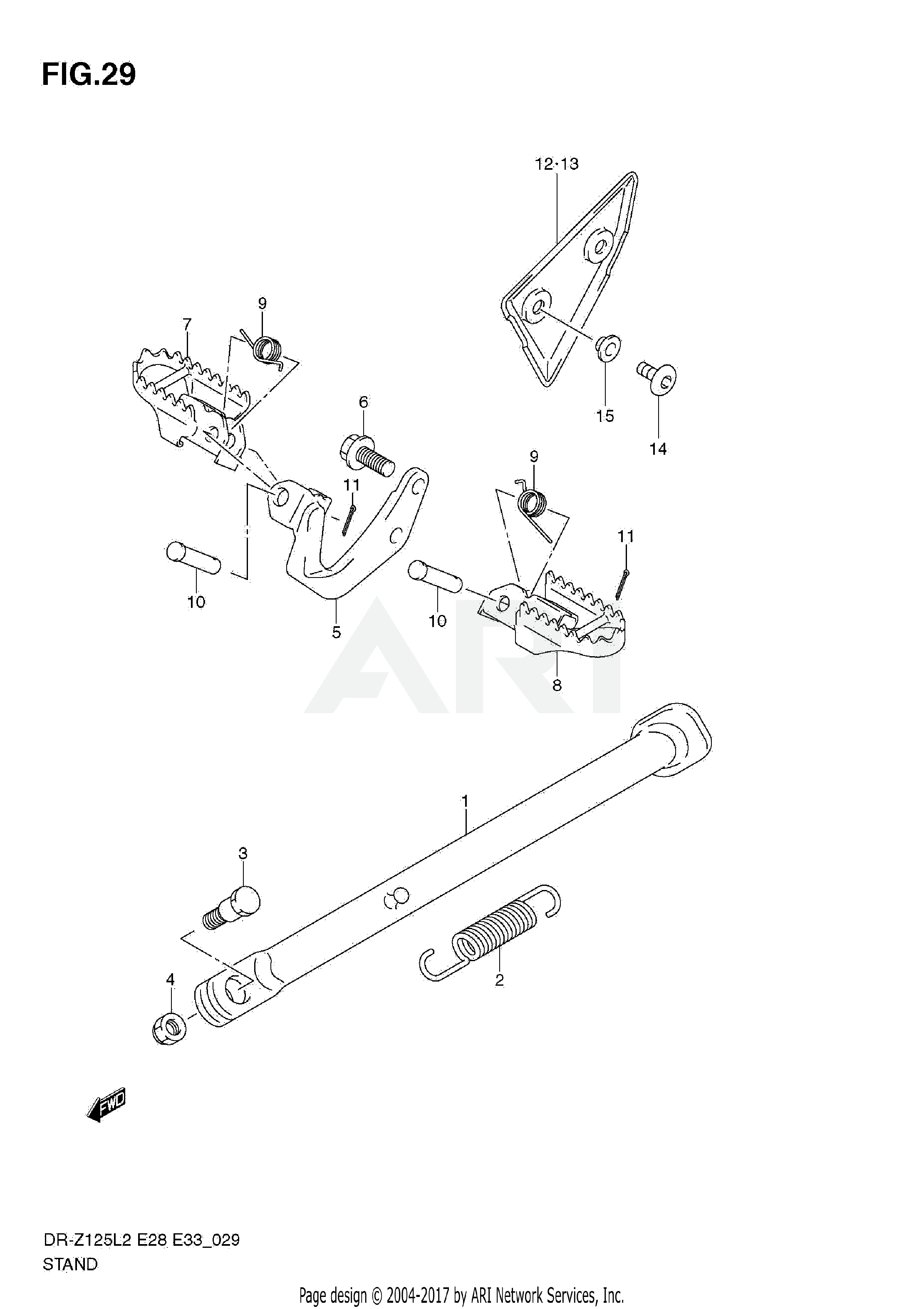 STAND (DR-Z125L E28)