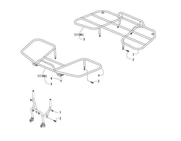 RACKS AND BUMPER ASSEMBLY