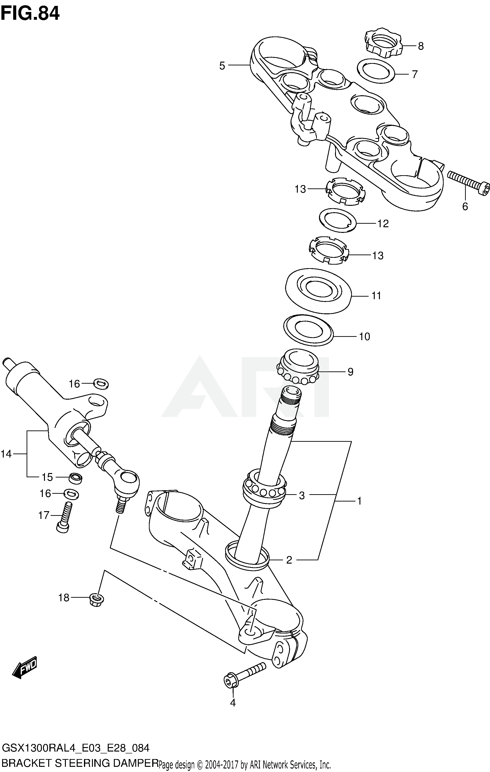 BRACKET STEERING DAMPER