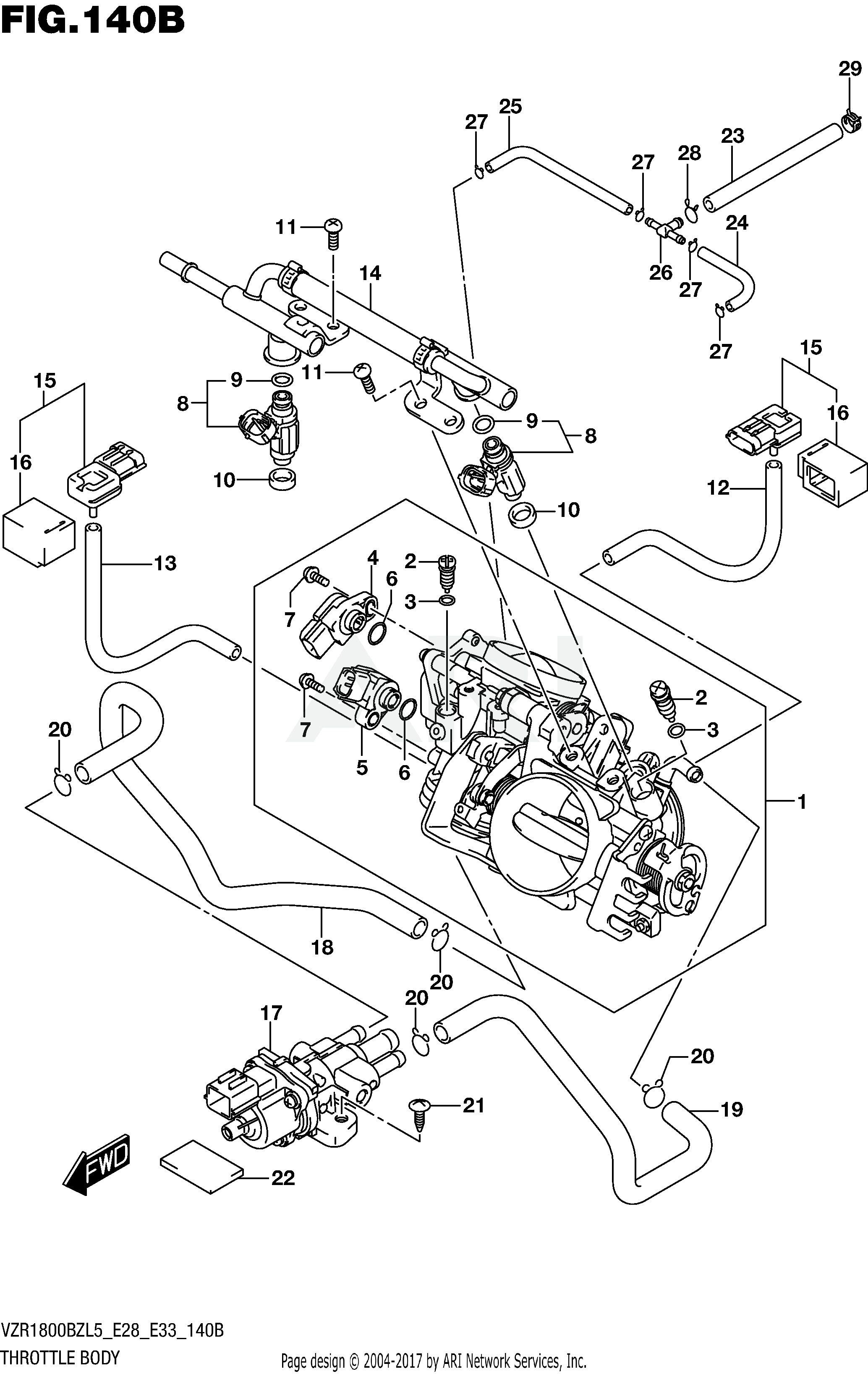 THROTTLE BODY (VZR1800BZL5 E33)