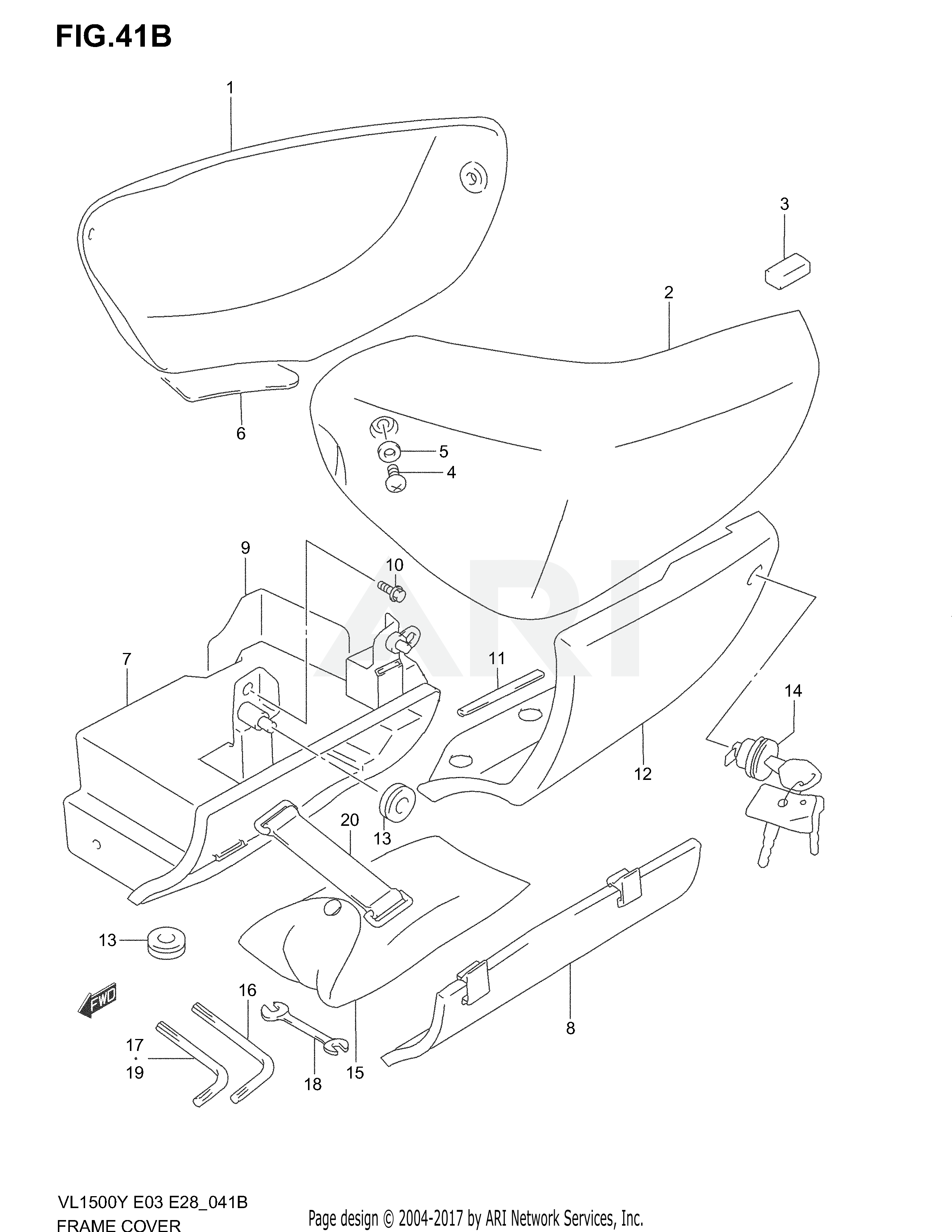 FRAME COVER (MODEL K2/K3)