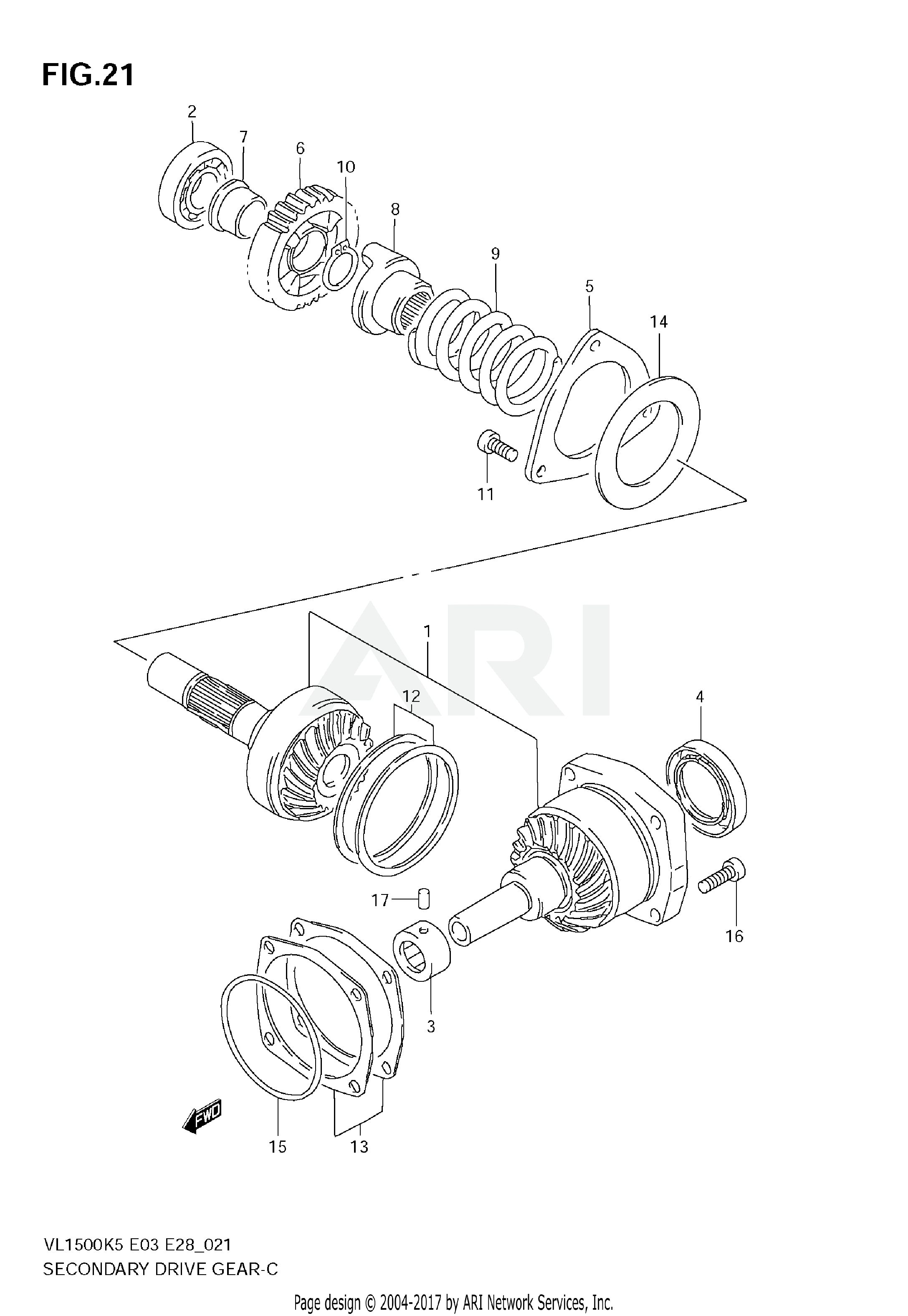 SECONDARY DRIVE GEAR