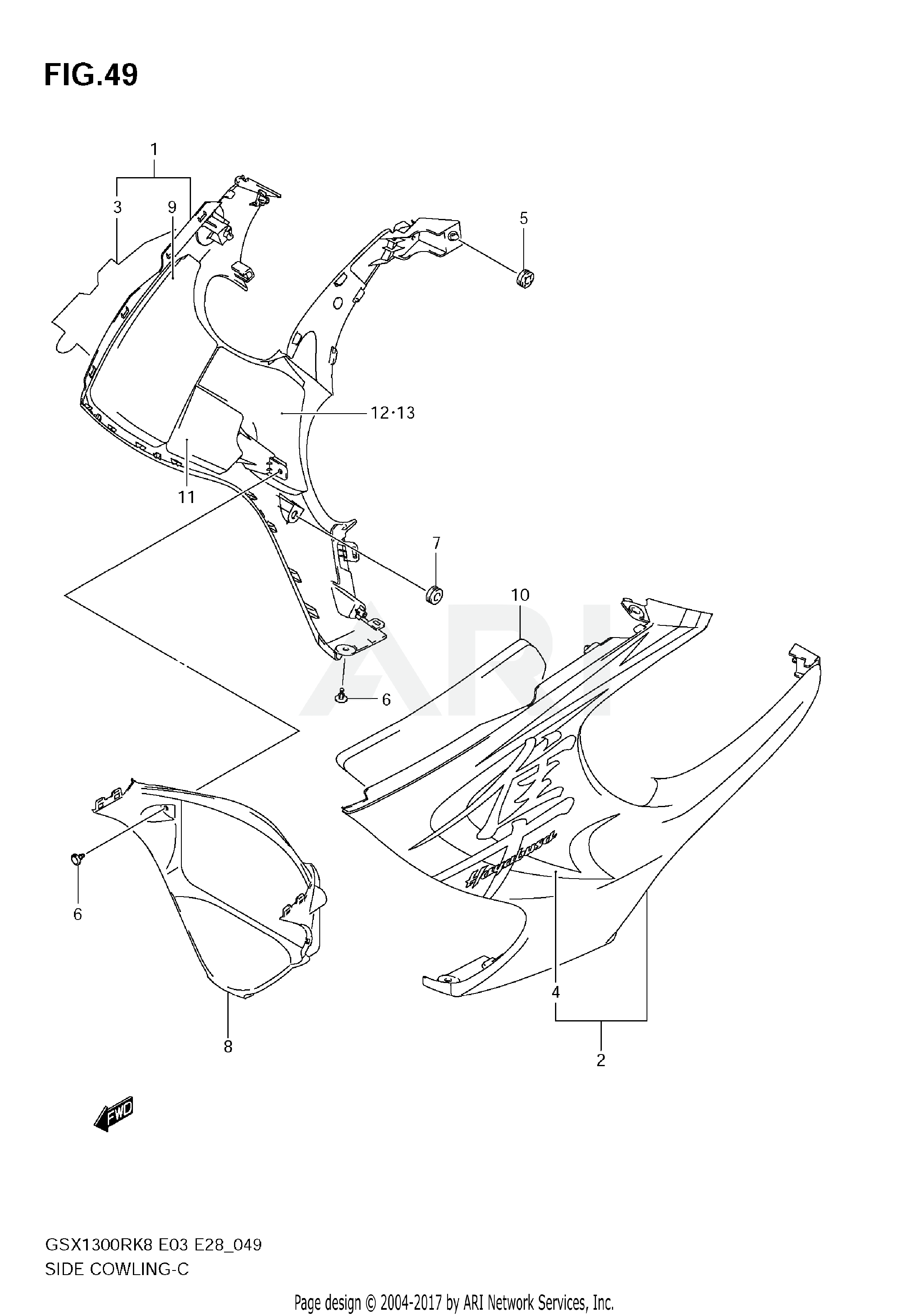 SIDE COWLING (MODEL K8)