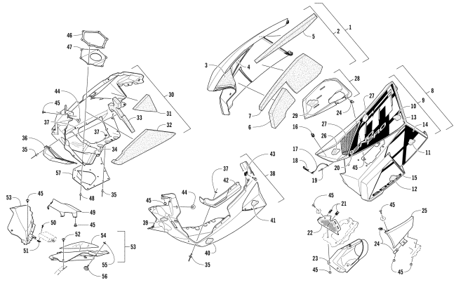 SKID PLATE AND SIDE PANEL ASSEMBLY