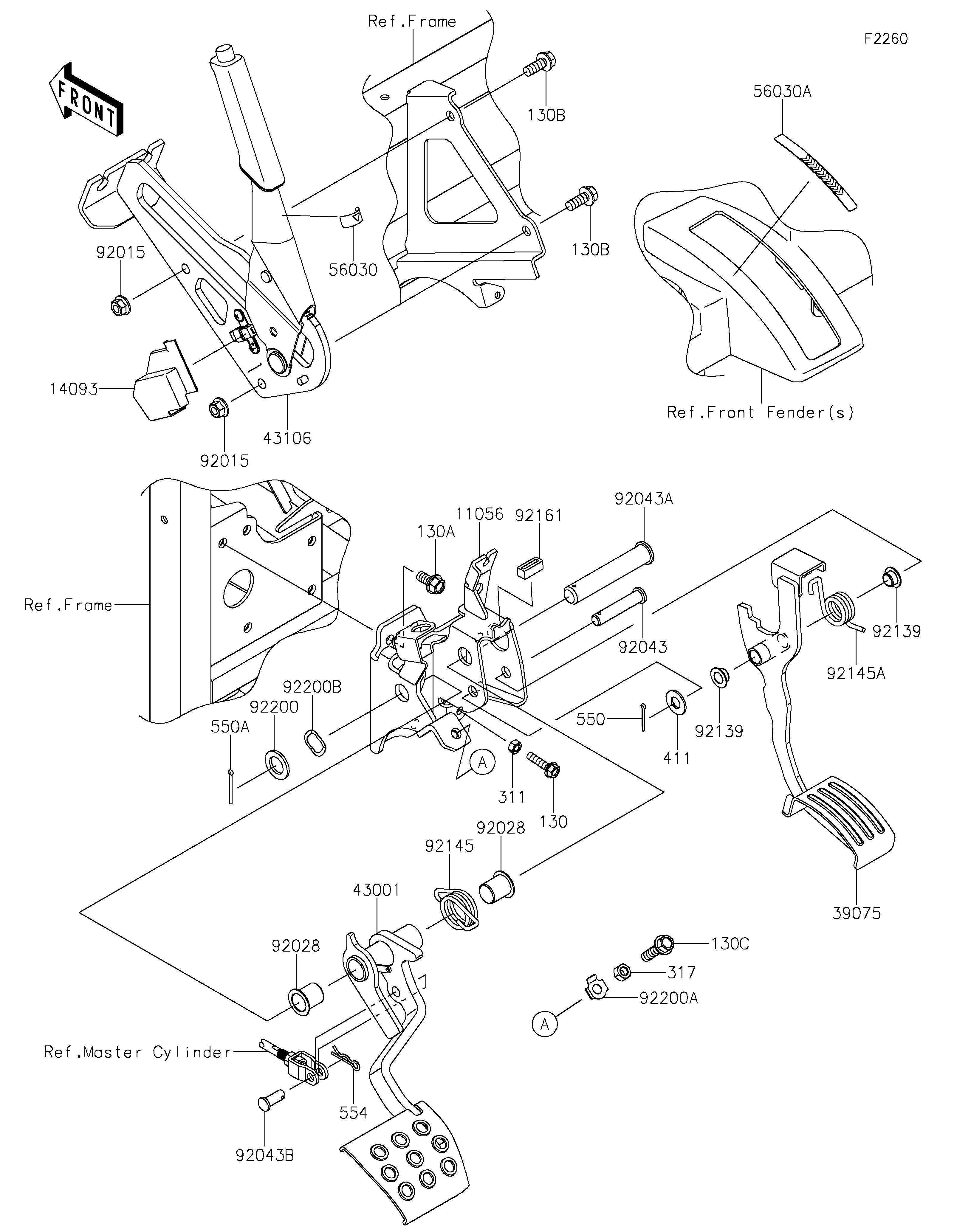 Brake Pedal/Throttle Lever(EHF)