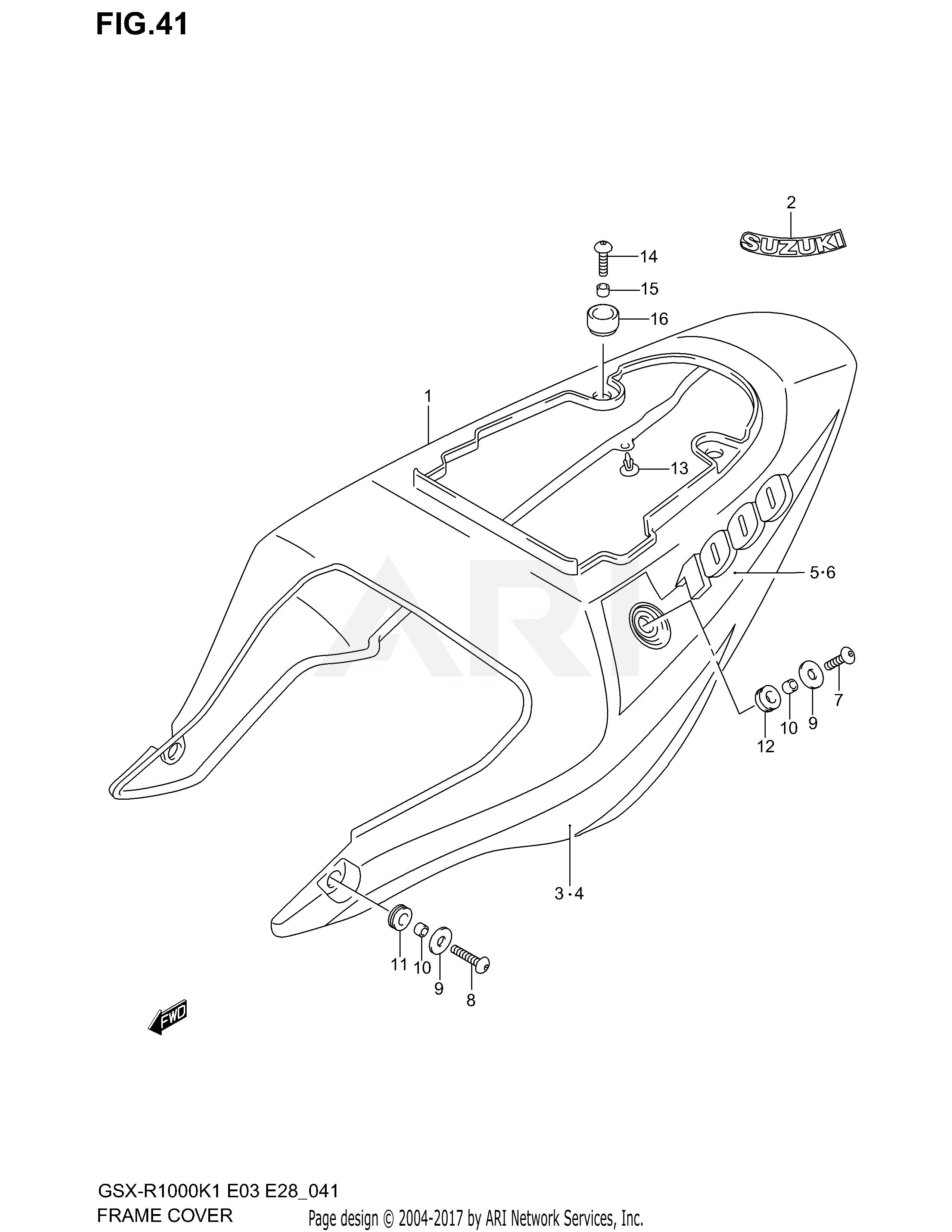 FRAME COVER (MODEL K1)