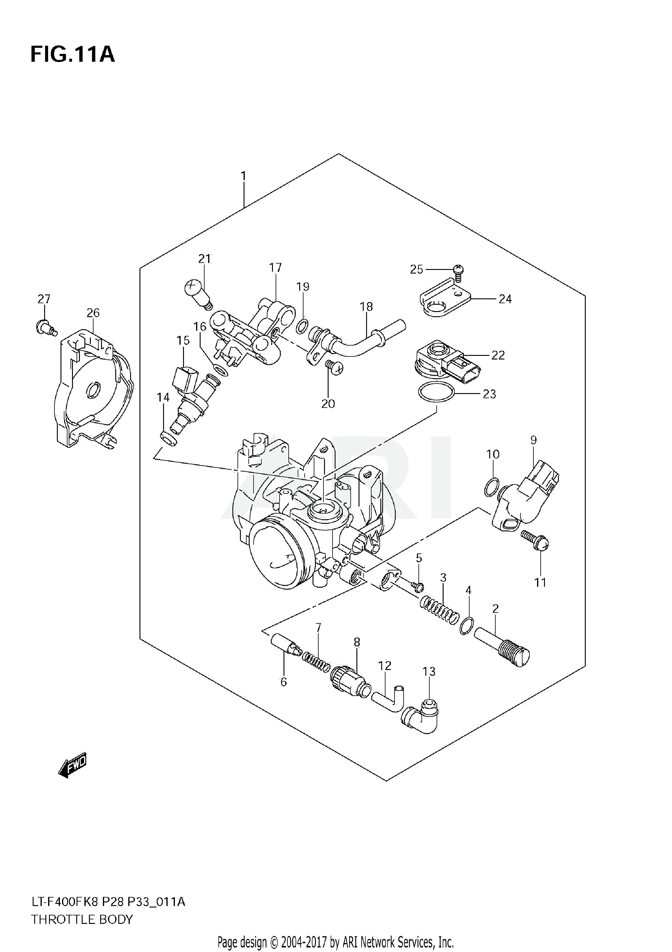 THROTTLE BODY (LT-F400FL0)