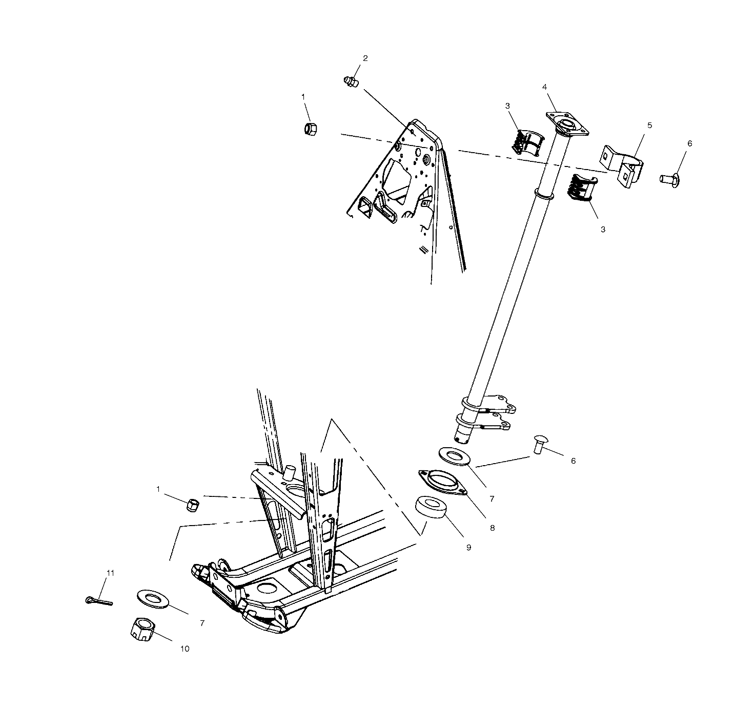 STEERING POST - A01CD32AA (4964026402B014)