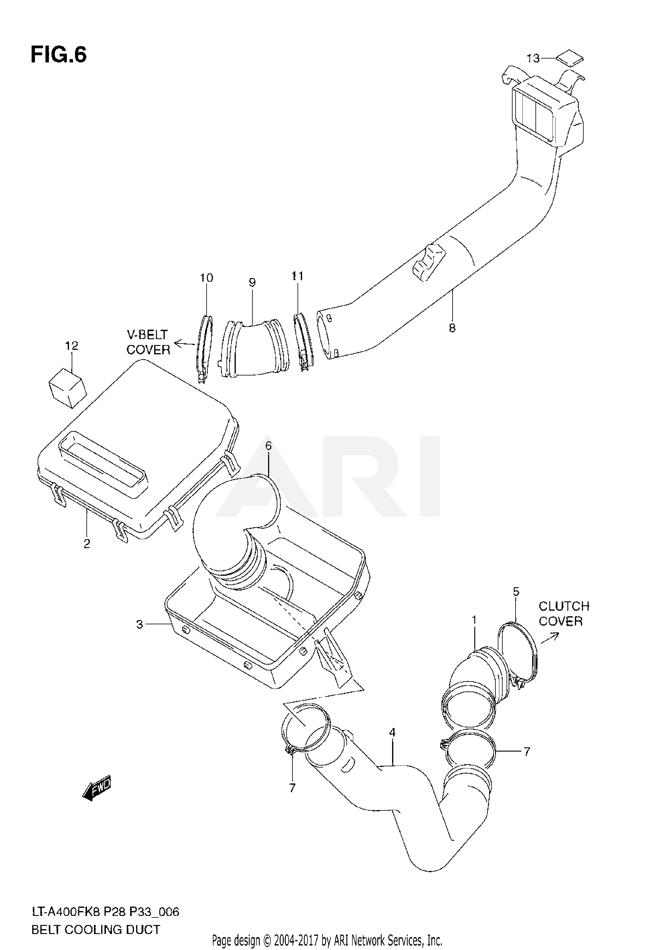 BELT COOLING DUCT