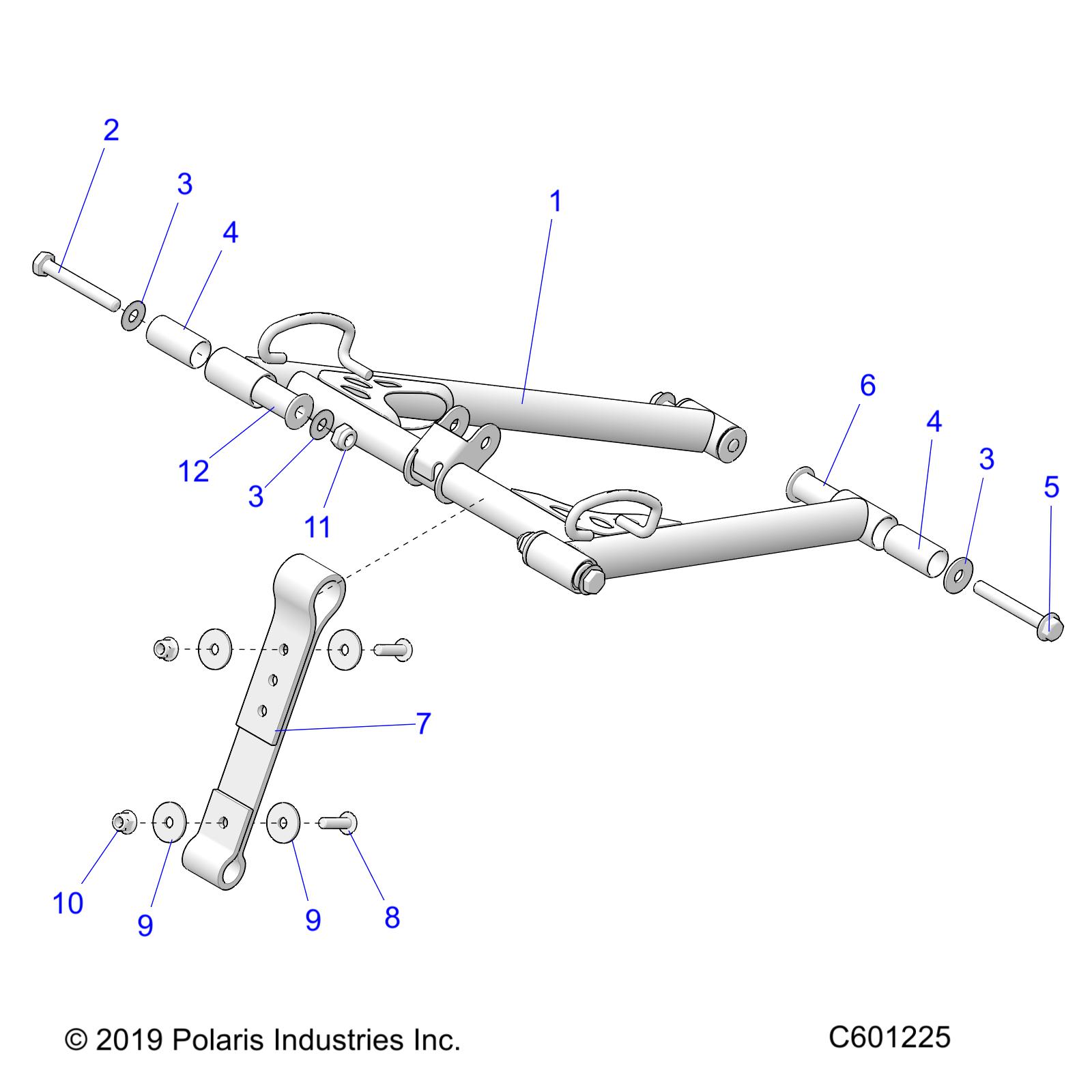 SUSPENSION, TORQUE ARM, FRONT - S20EKL8PS (C601225)