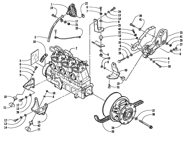 ENGINE AND RELATED PARTS