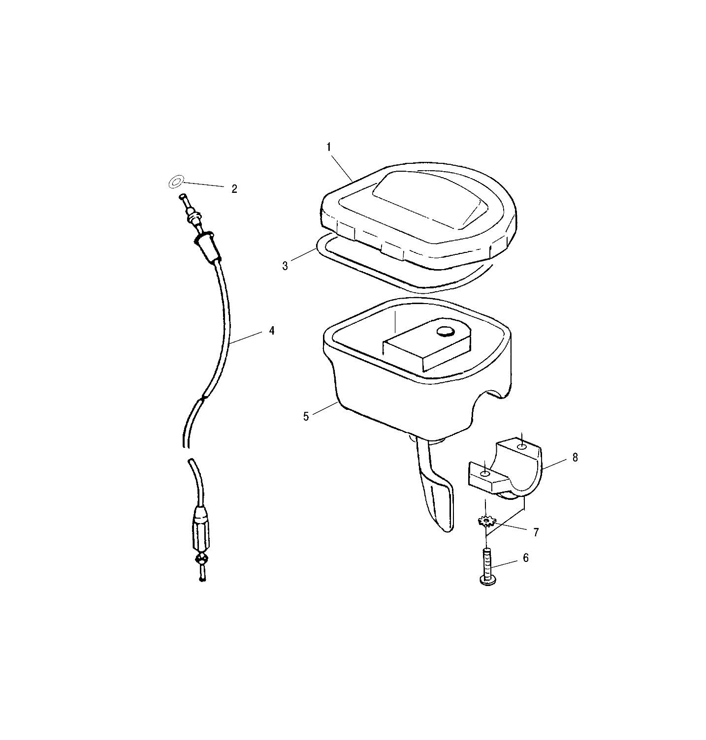 CONTROLS - THROTTLE ASM./CABLE - A01BA50AA (4963716371B008)