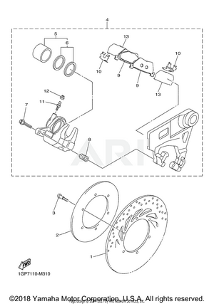 REAR BRAKE CALIPER