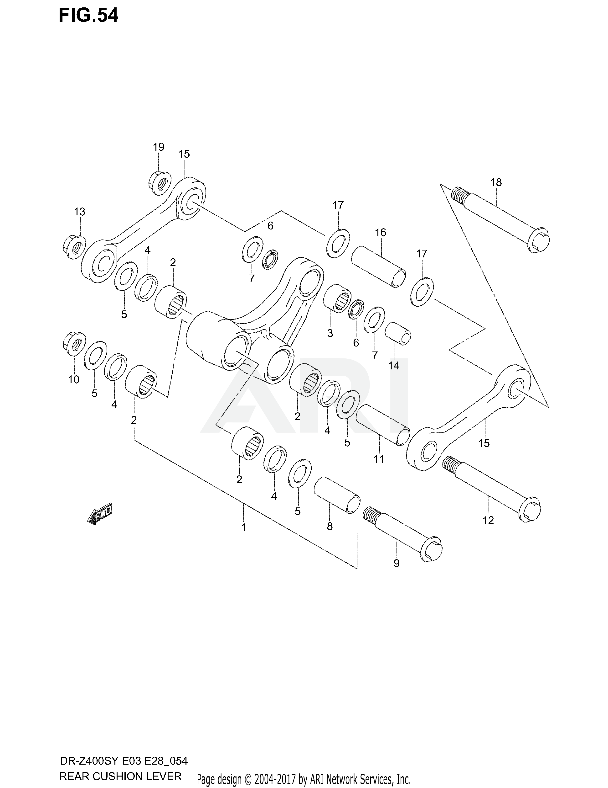 REAR CUSHION LEVER