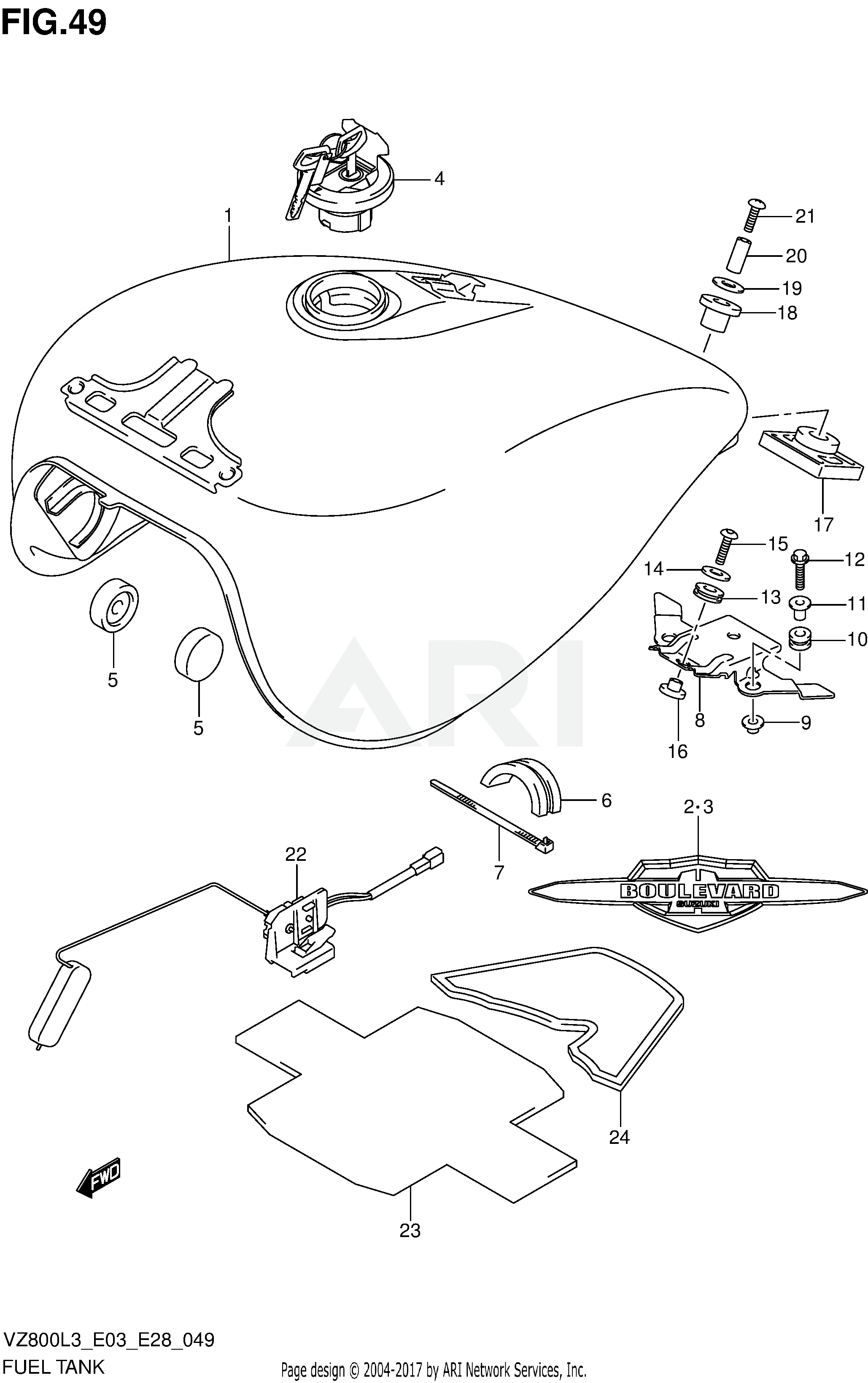 FUEL TANK (VZ800L3 E33)