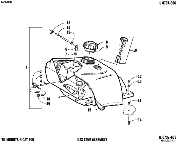 GAS TANK ASSEMBLY