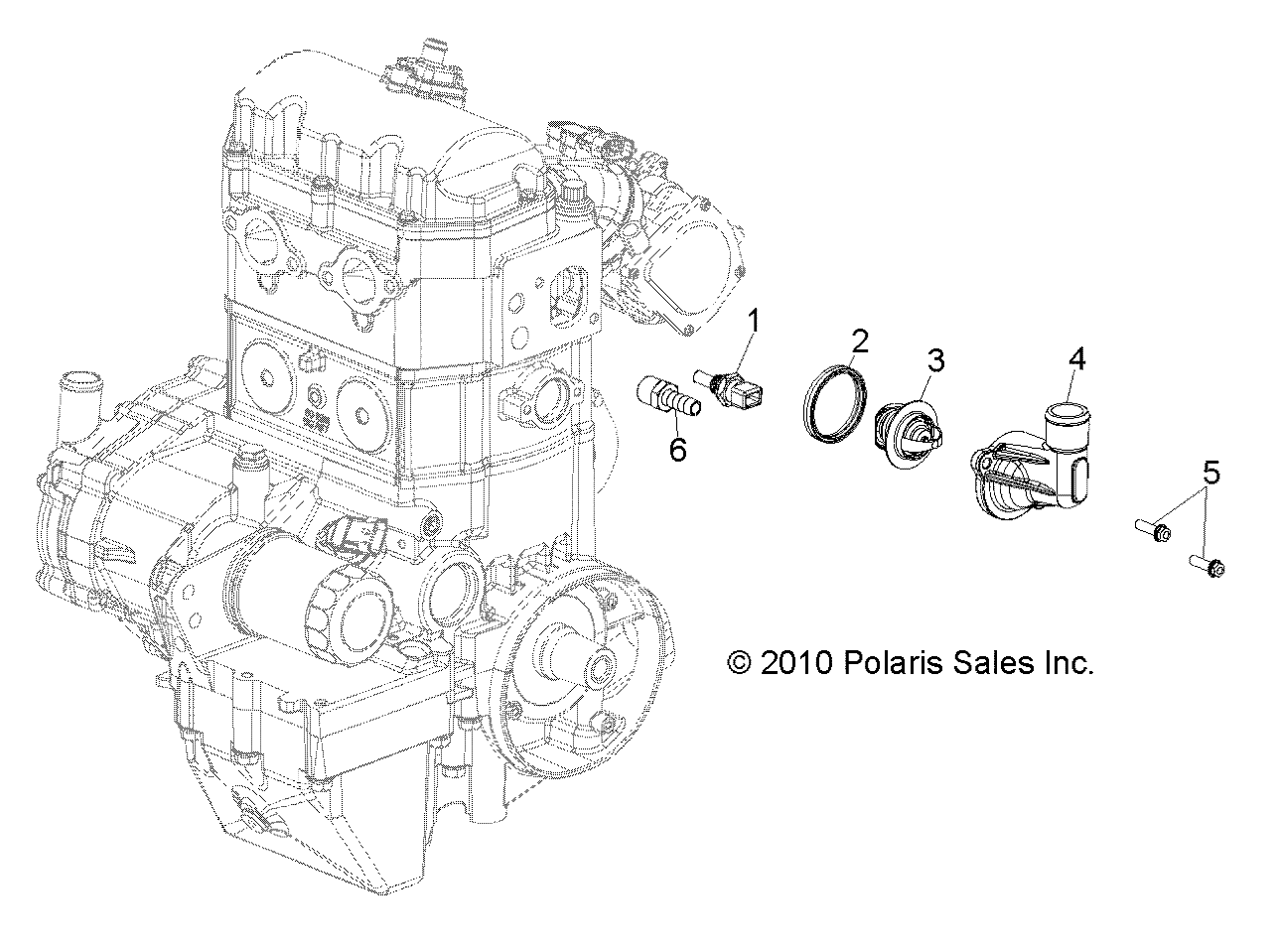 ENGINE, THERMOSTAT - R12VE76FX/FI (49RGRTHERMO118004X4)