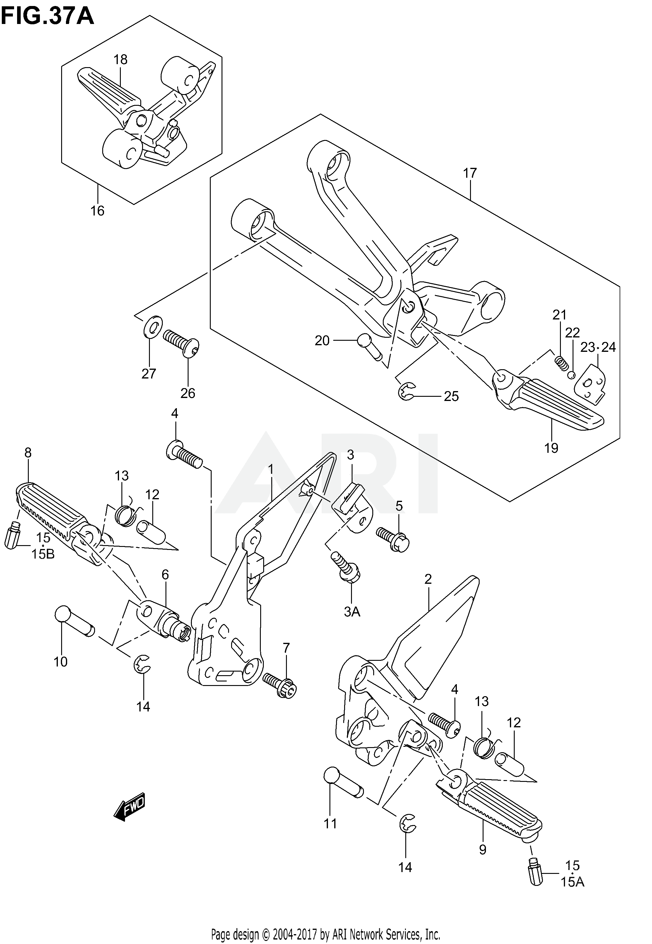 FOOTREST (SV1000K3/SK4/SK5)