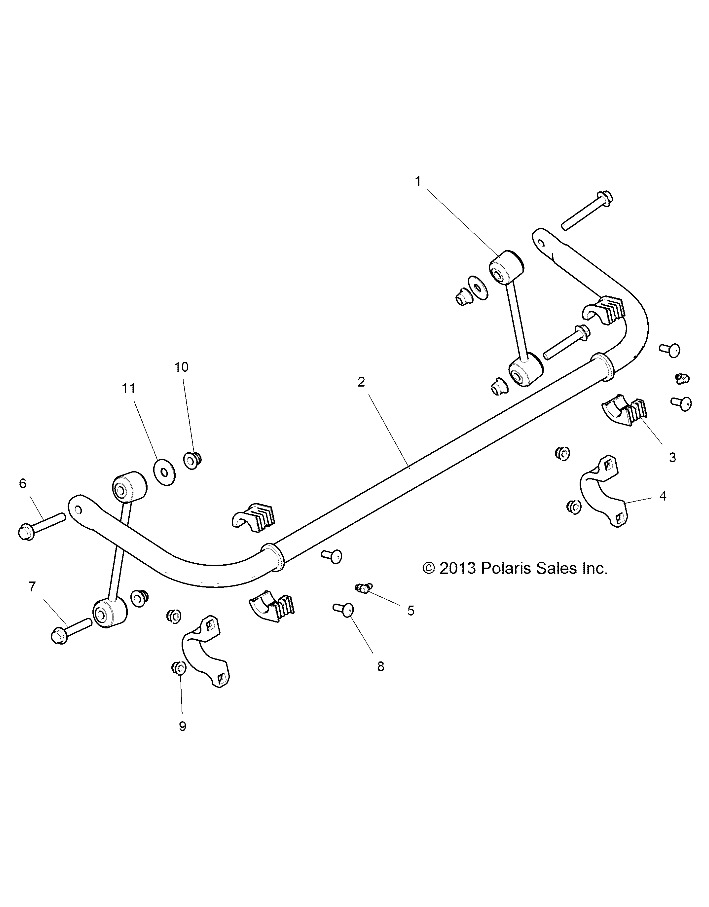 SUSPENSION, STABILIZER BAR, REAR - Z14ST1EFX (49RGRSTABILIZERRR14RZR1000)