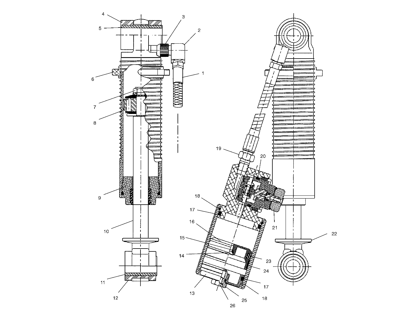 RYDE FX - FRONT TRACK SHOCK - S01NX4CS (4961676167C001)