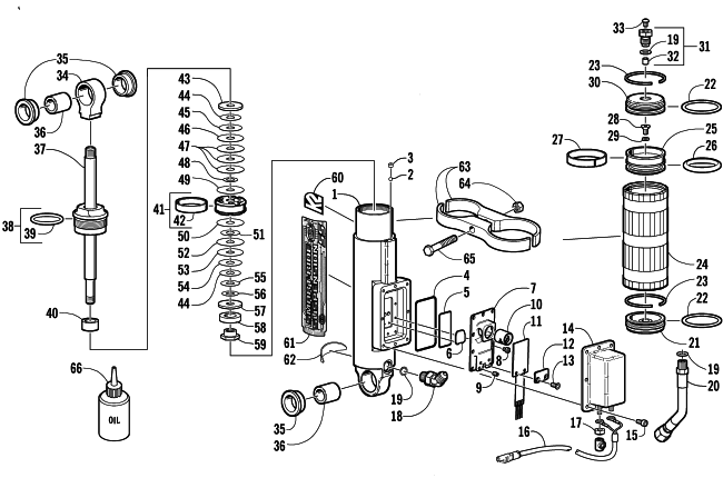 REAR SUSPENSION REAR ARM SHOCK ABSORBER