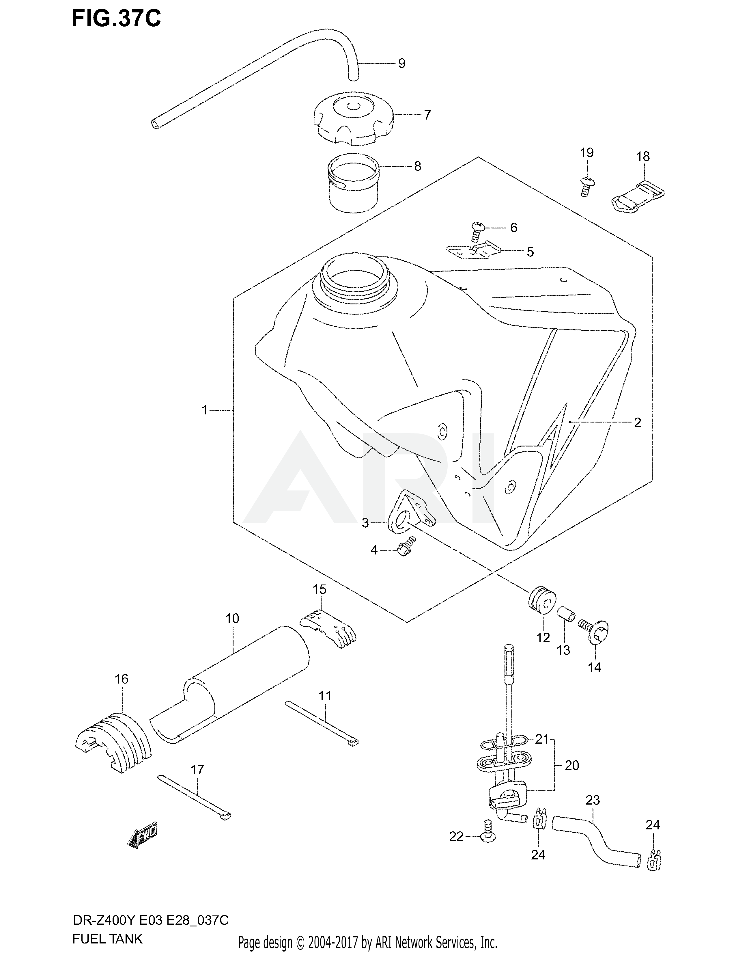 FUEL TANK (MODEL K3)