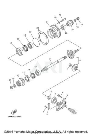 MIDDLE DRIVE GEAR