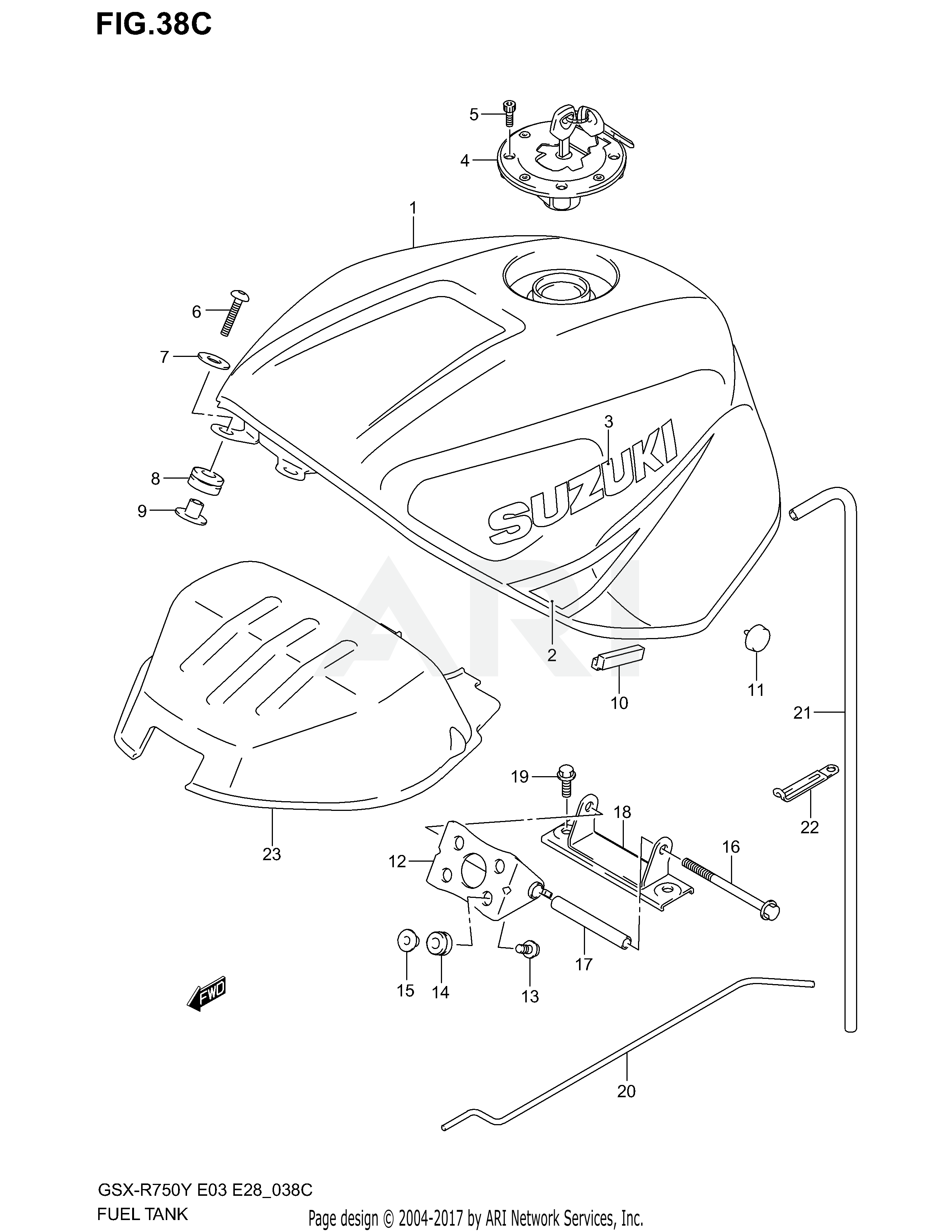 FUEL TANK (MODEL K3)