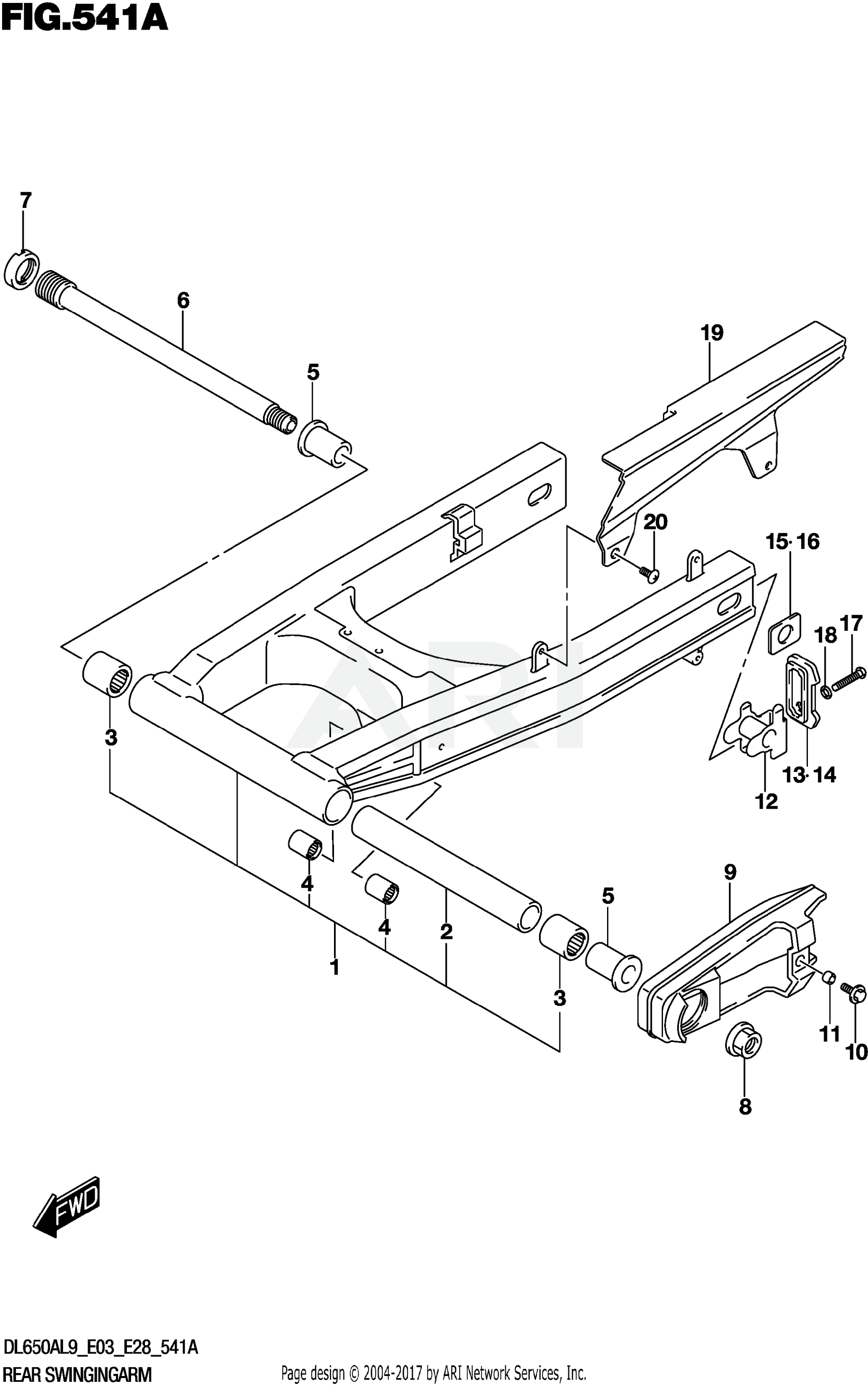 REAR SWINGINGARM