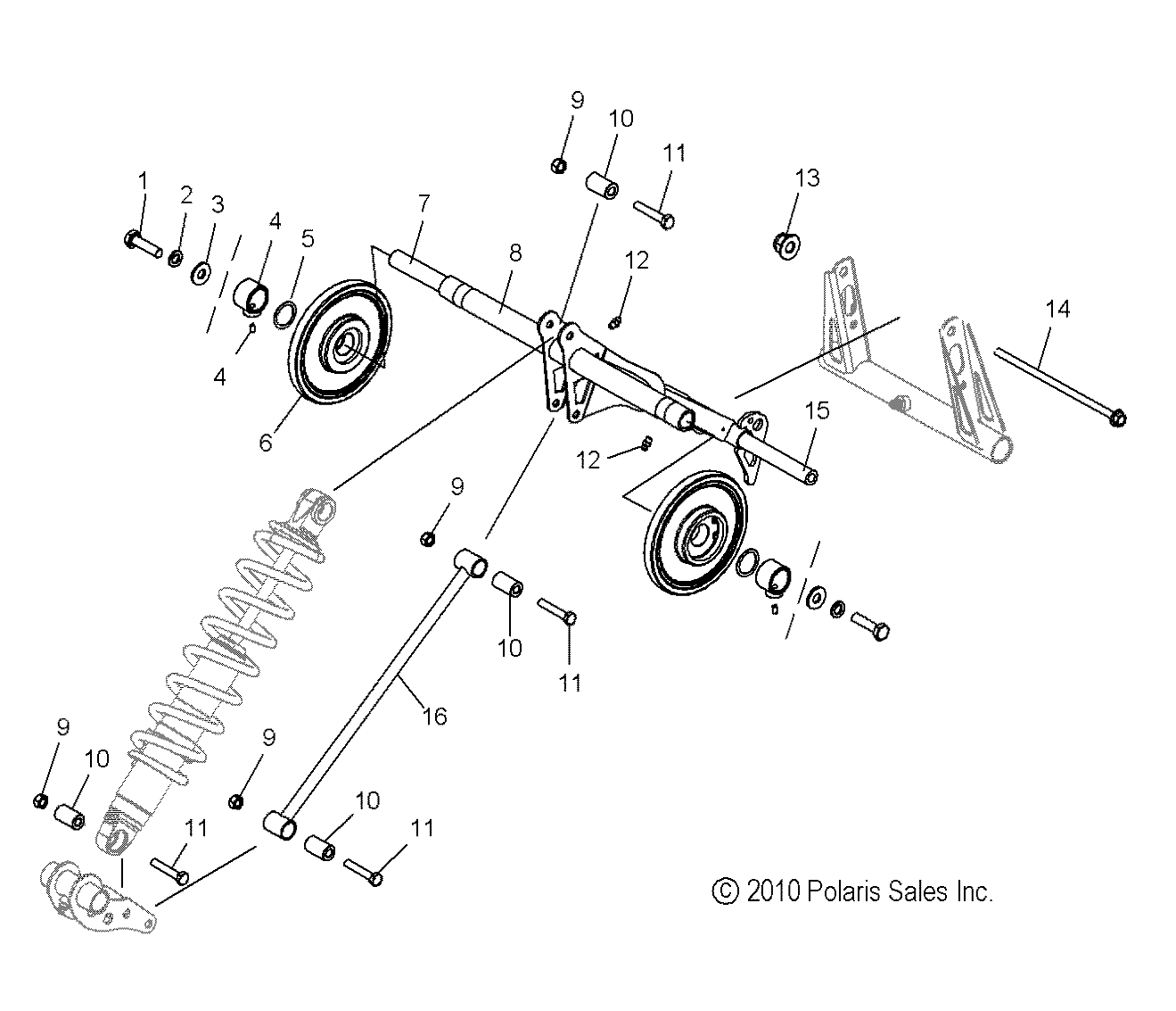 SUSPENSION, TORQUE ARM, REAR - S14CM8GSA/GSL/GEA (49SNOWTORQUEREAR11800PRMK)