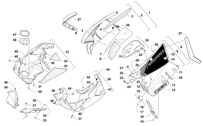 SKID PLATE AND SIDE PANEL ASSEMBLY