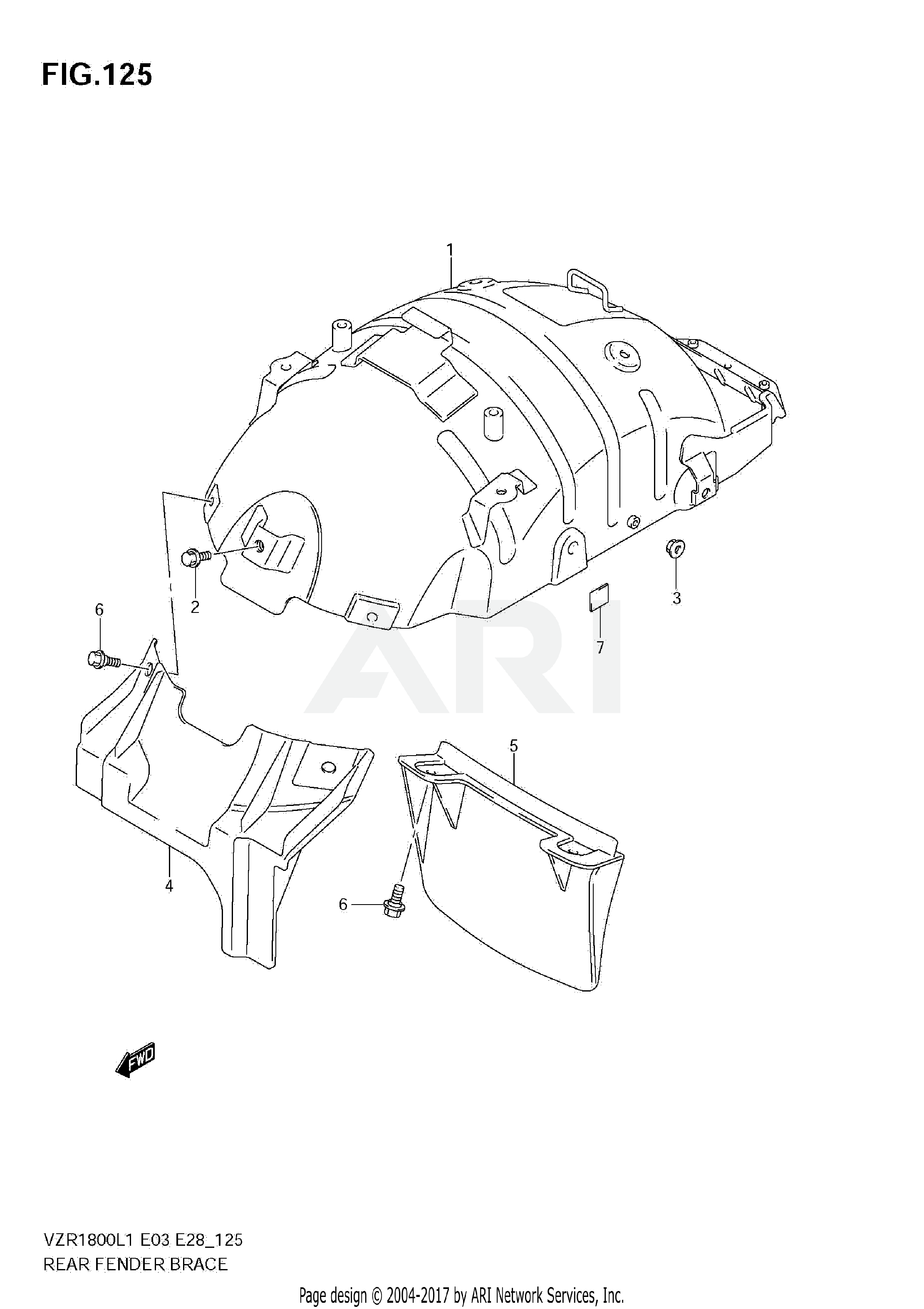 REAR FENDER BRACE