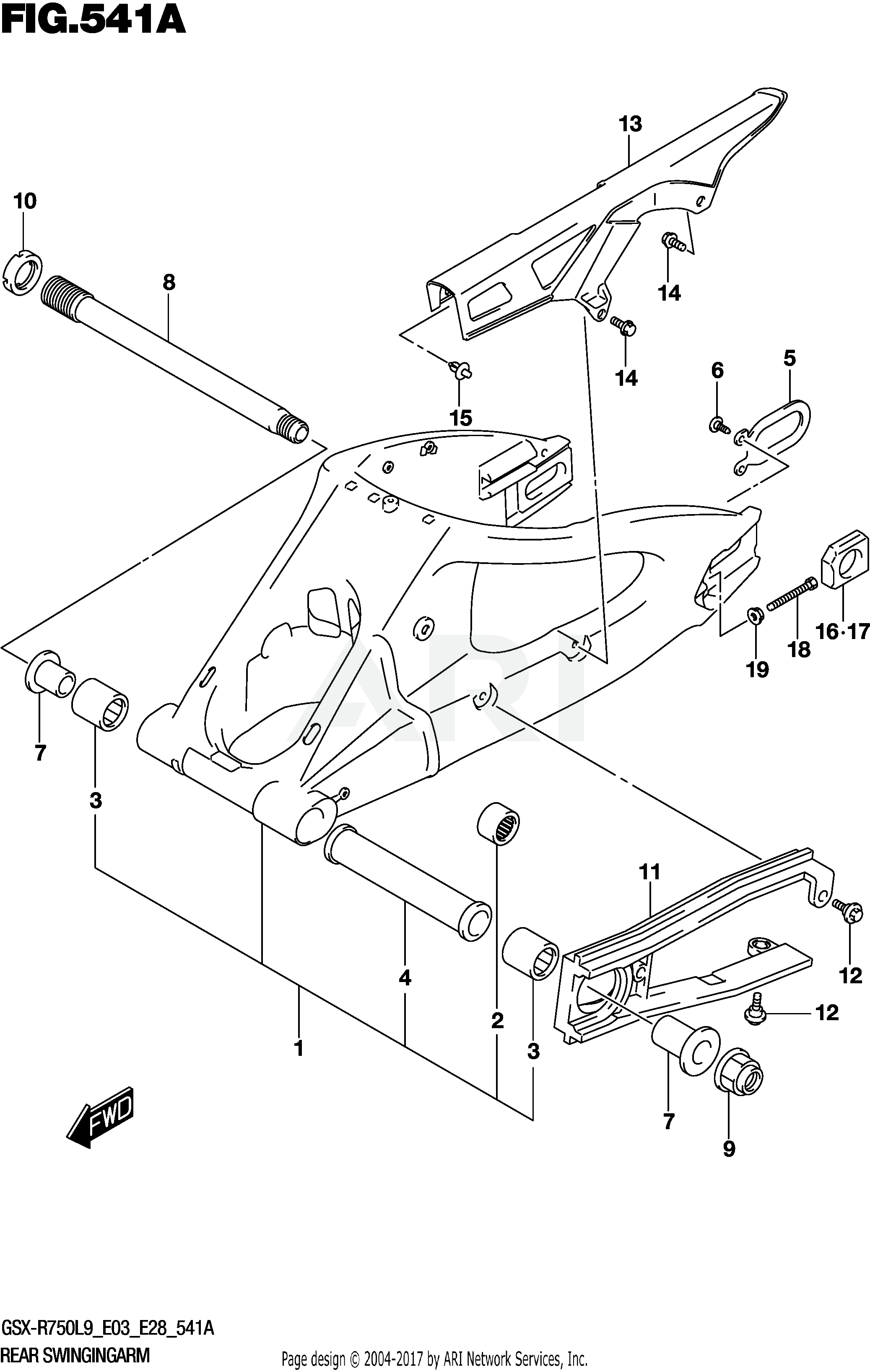 REAR SWINGINGARM